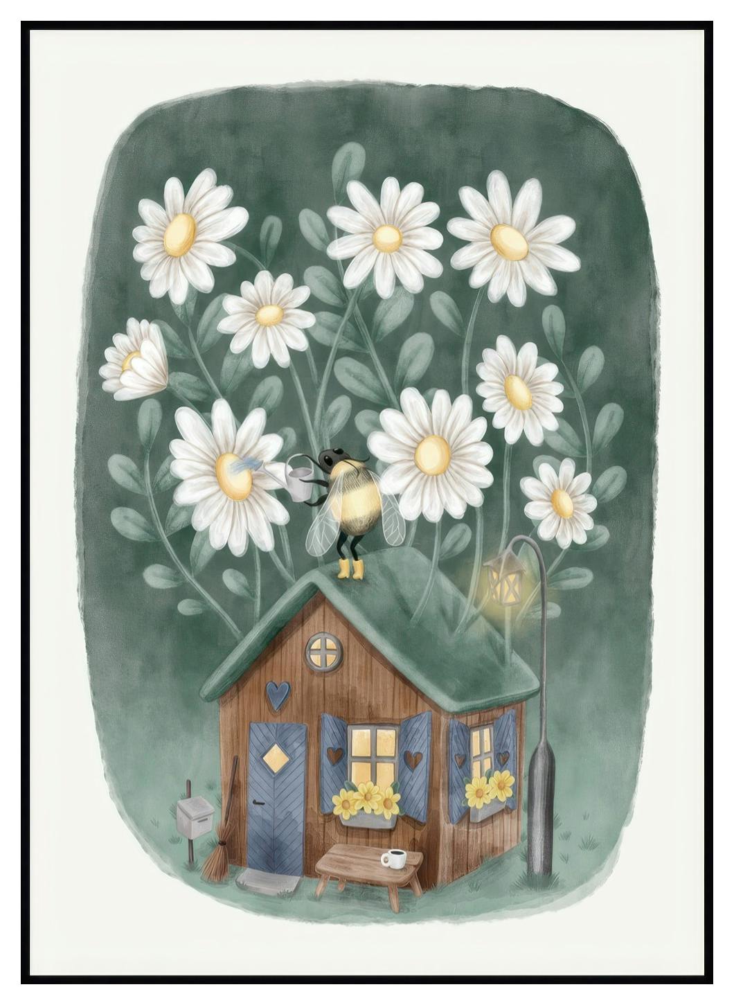 Prints Bumblebee in Boots Poster (50x70 cm) - Poster Store