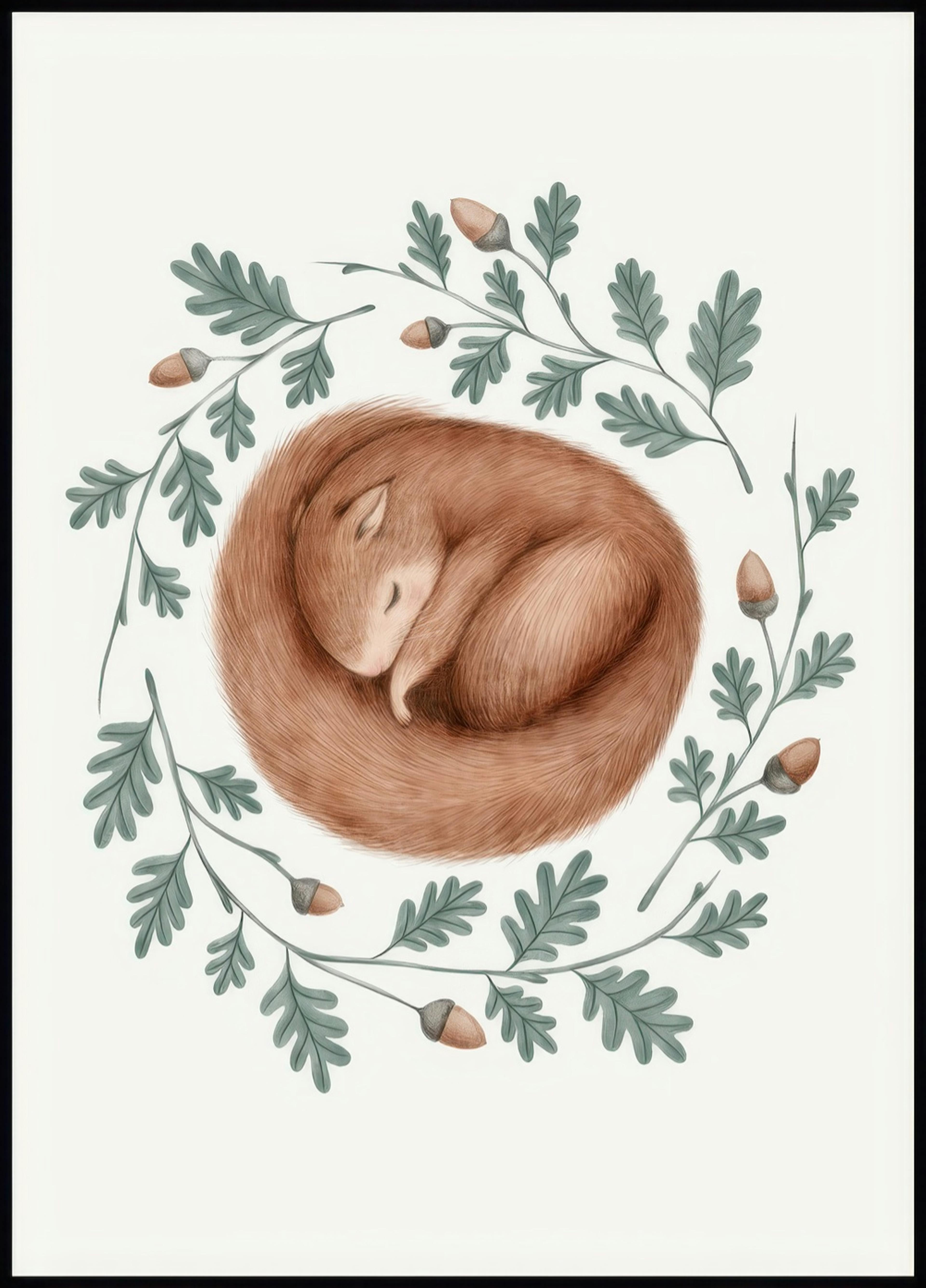 Scoiattolo Addormentato Poster 0