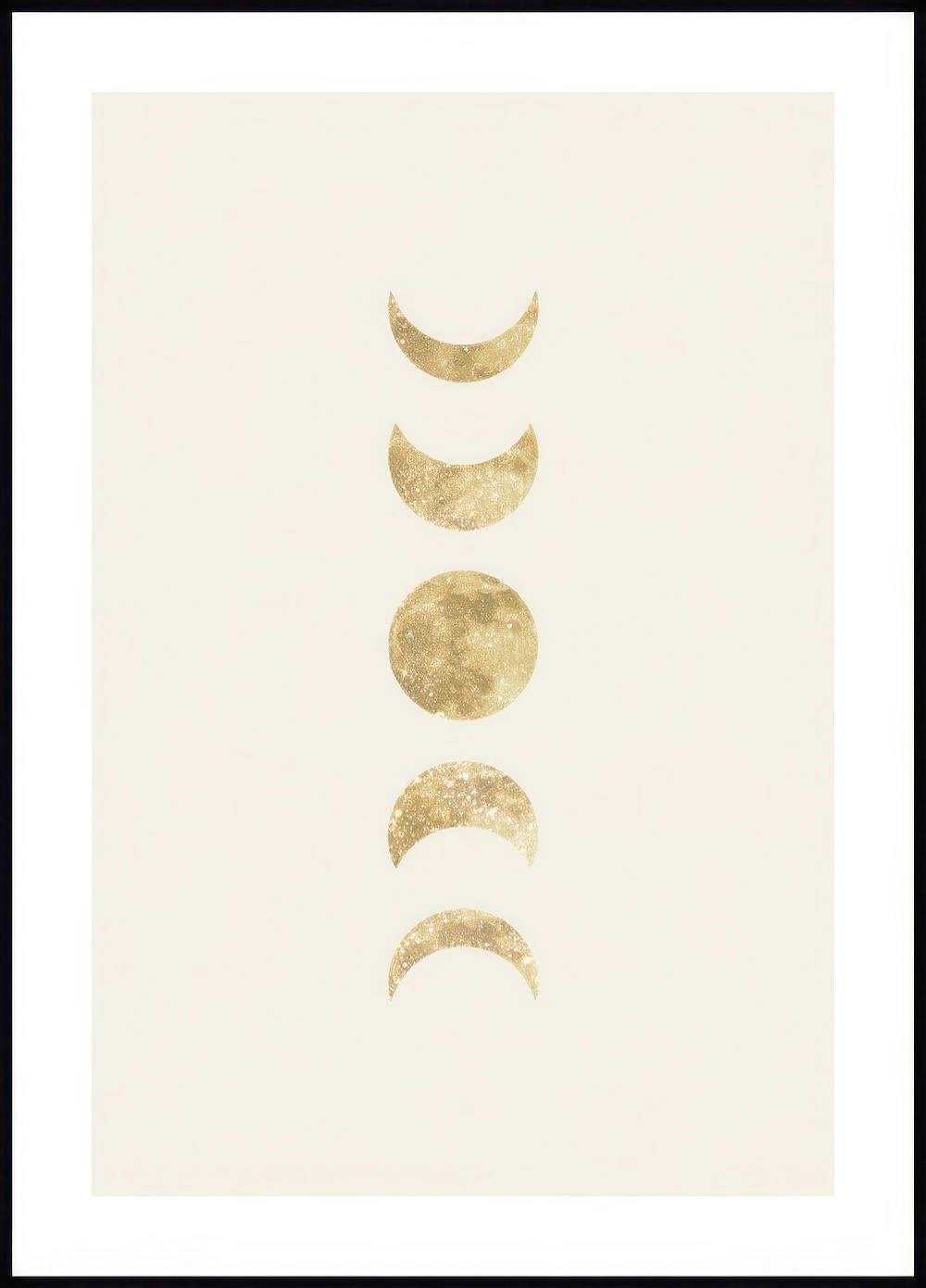 Phases de Lune Dorées Poster 0