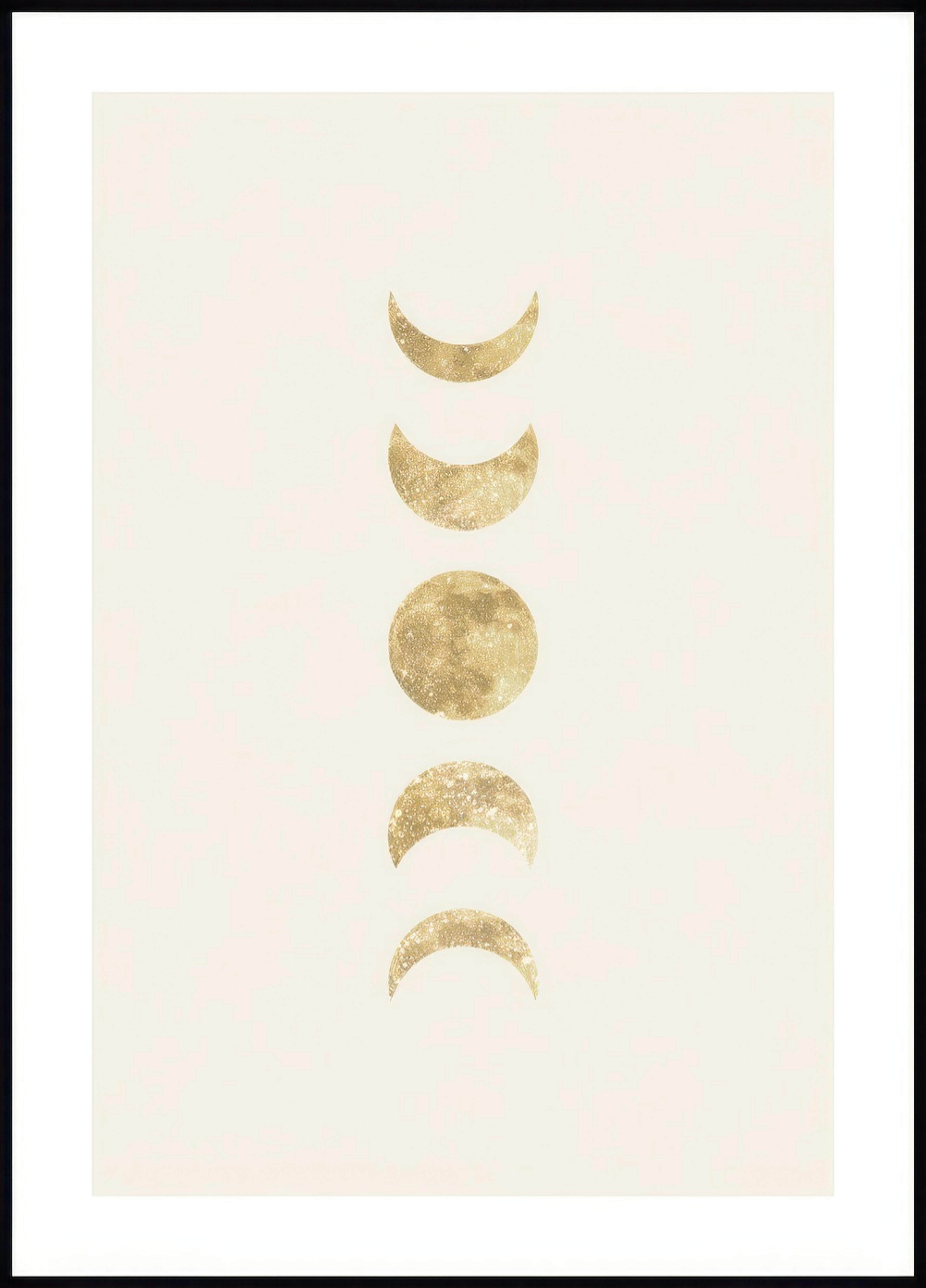 Goldene Mondphasen Poster 0