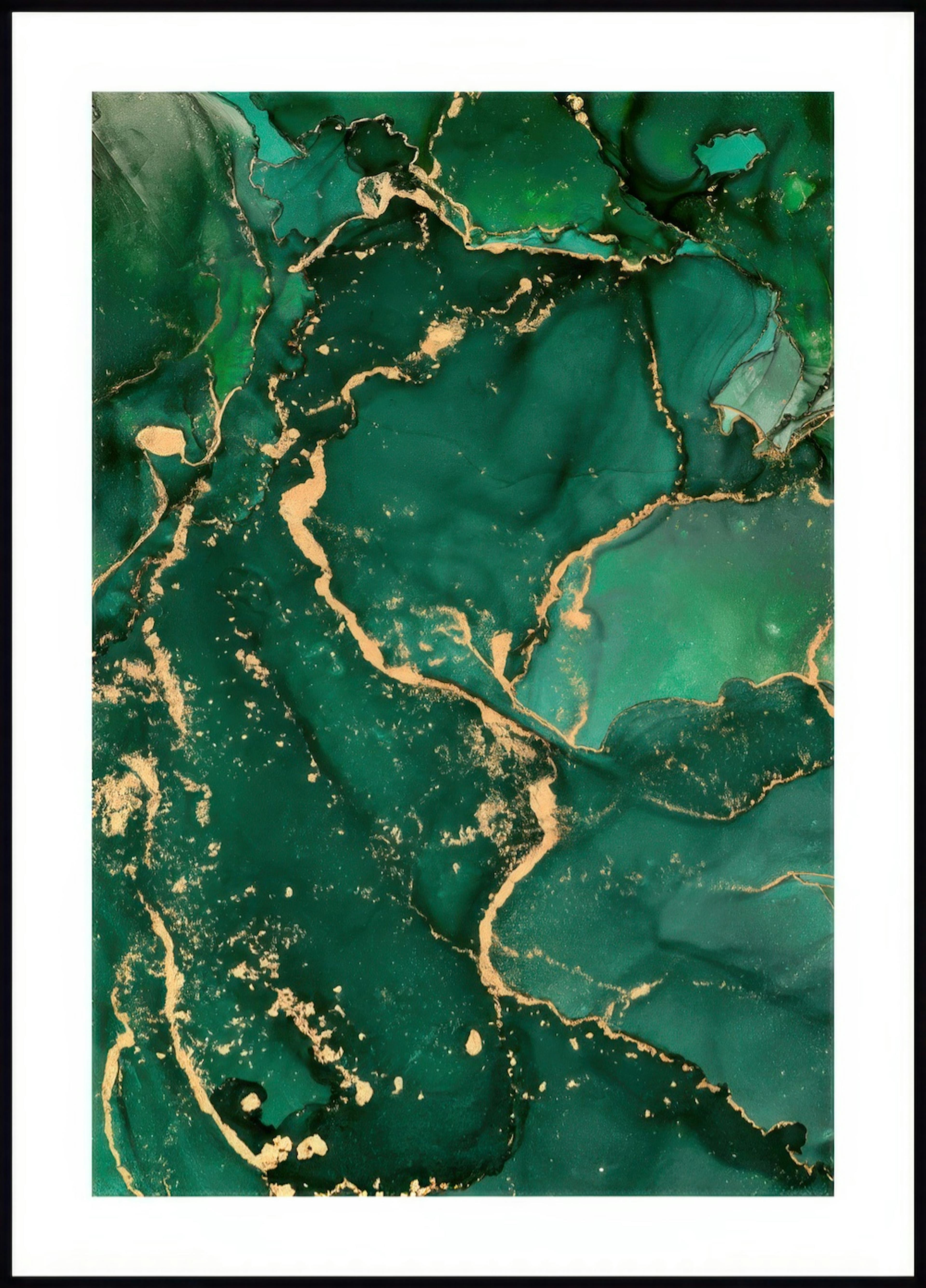 Plakat Zielony Marmur No1 0