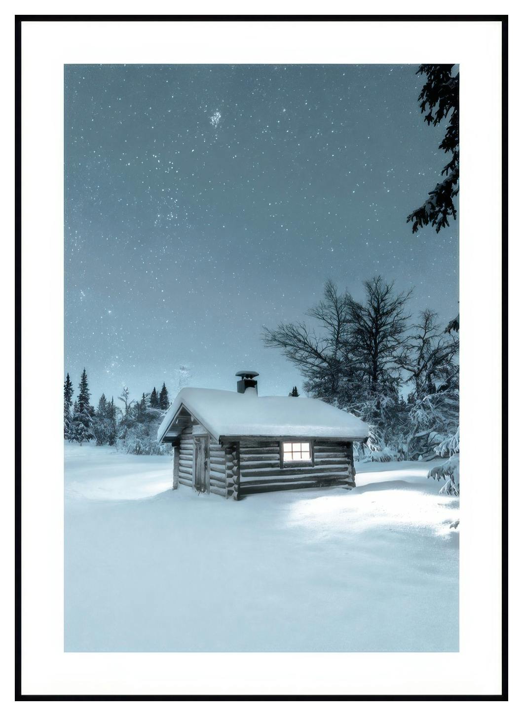 Winter Blokhuis Poster (21x30 cm) - Poster Store