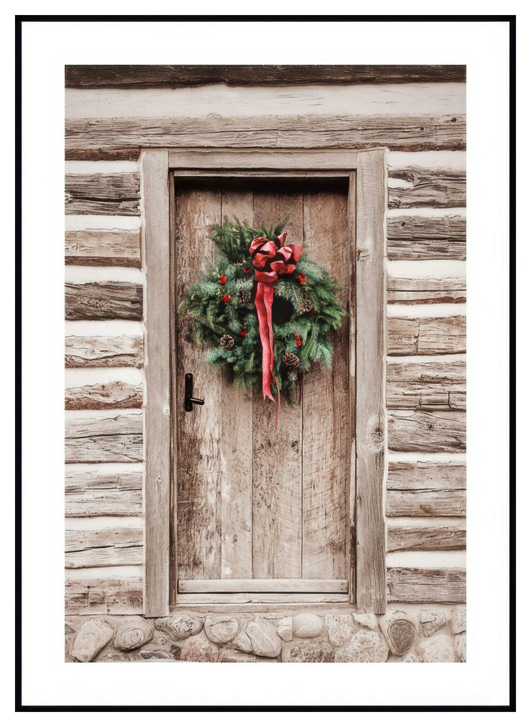 Deur Krans Poster (21x30 cm) - Poster Store