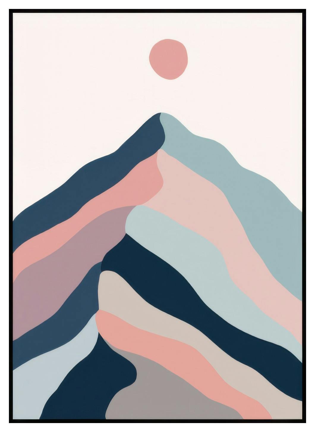 Prints Graphic Mountain Poster (50x70 cm) - Poster Store