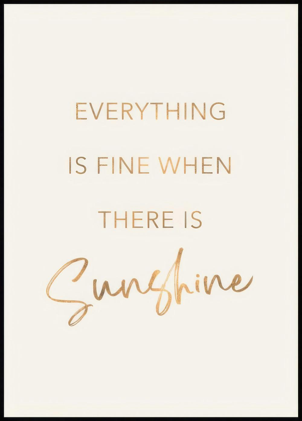 Golden Sunshine Poster 0