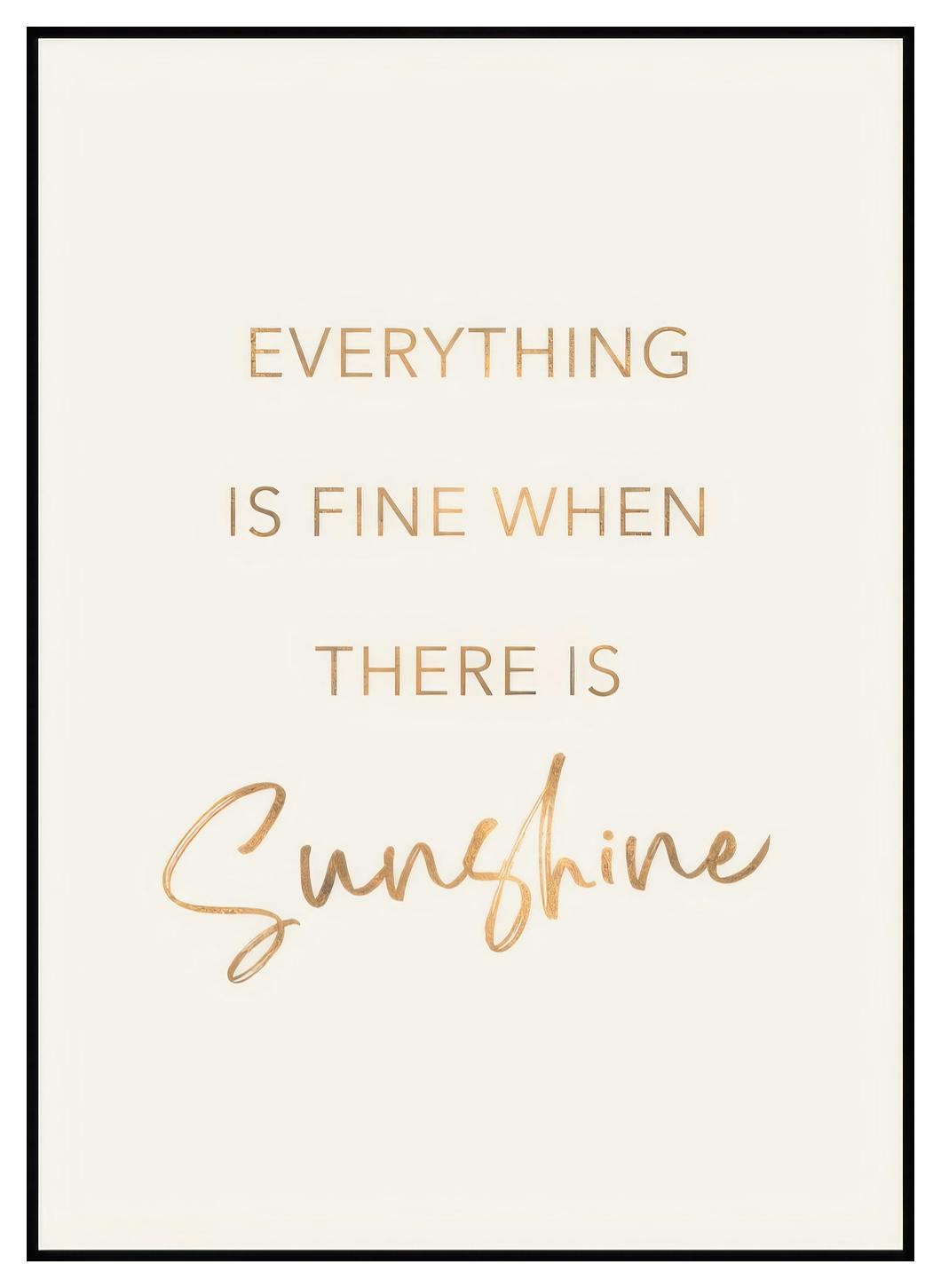 Golden Sunshine Poster (50x70 cm) - Poster Store