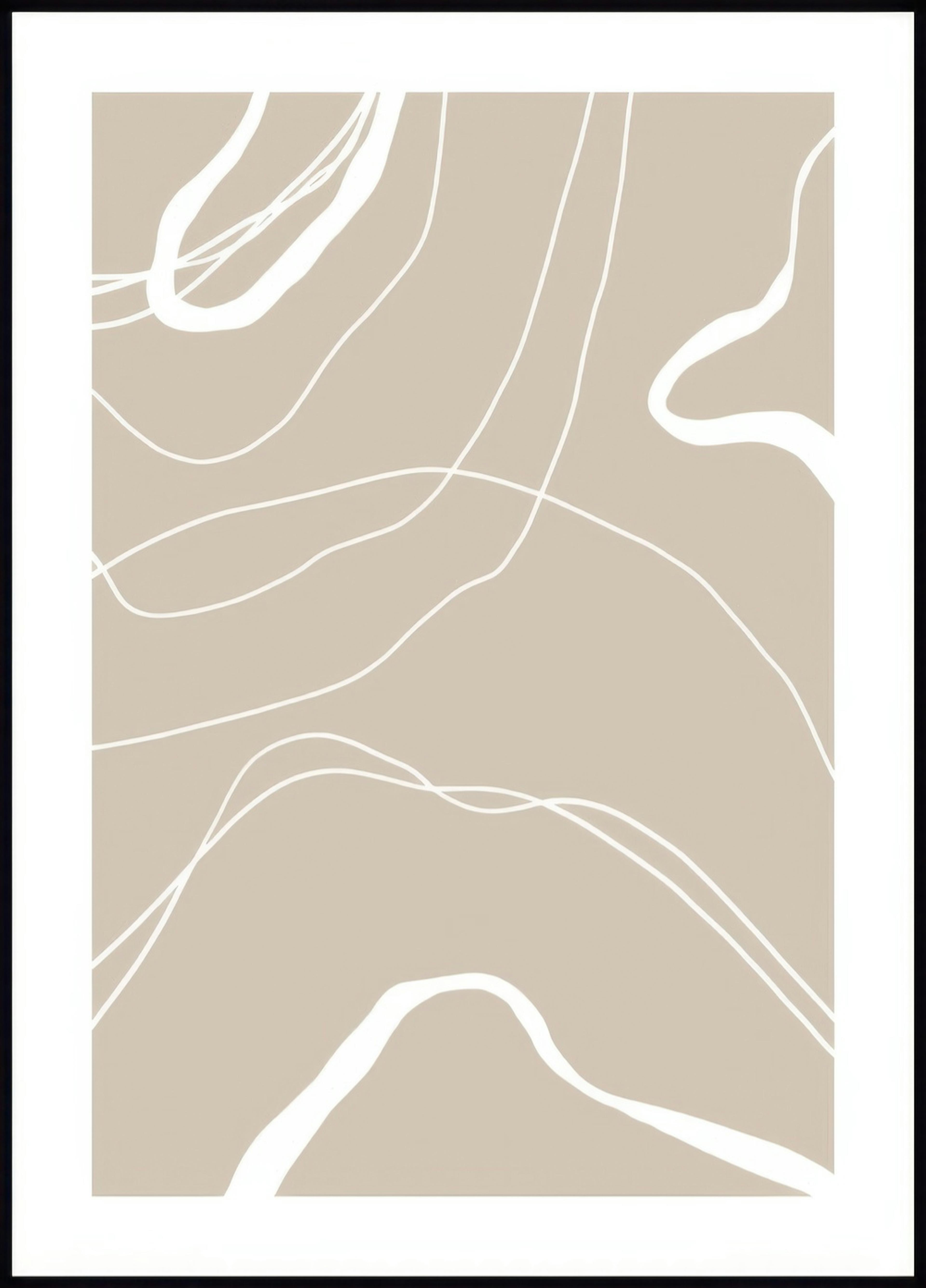 Weiße Linien Poster 0