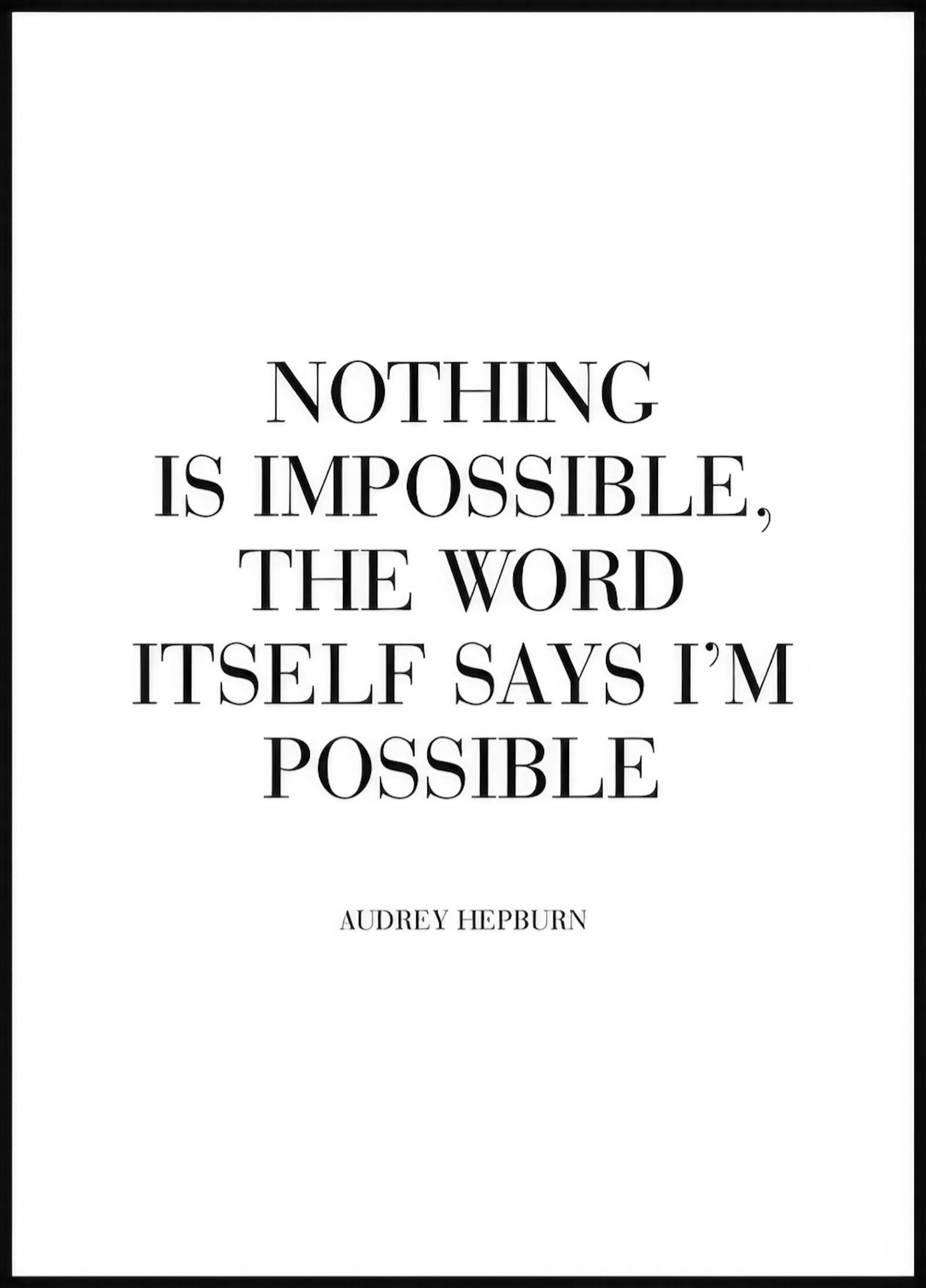 Nothing is Impossible Poster 0