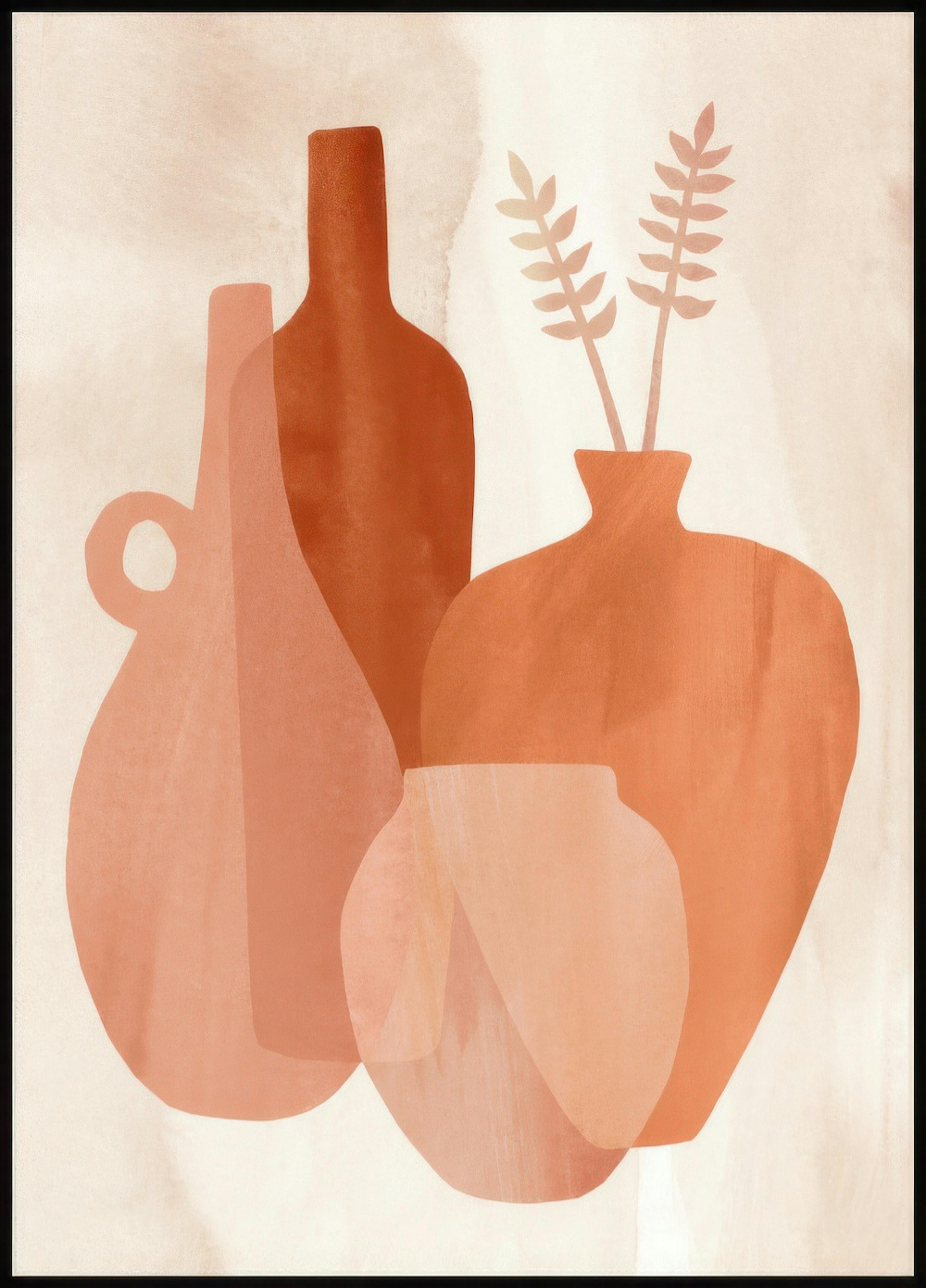 Abstracte Vazen Poster 0
