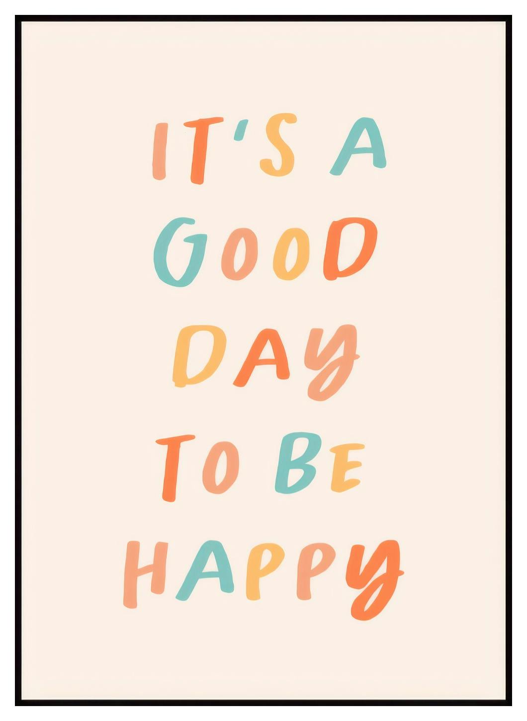 Be Happy Poster (21x30 cm) - Poster Store