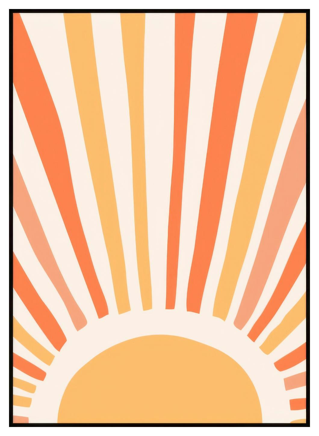 Kleurrijke Zon Poster (21x30 cm) - Poster Store