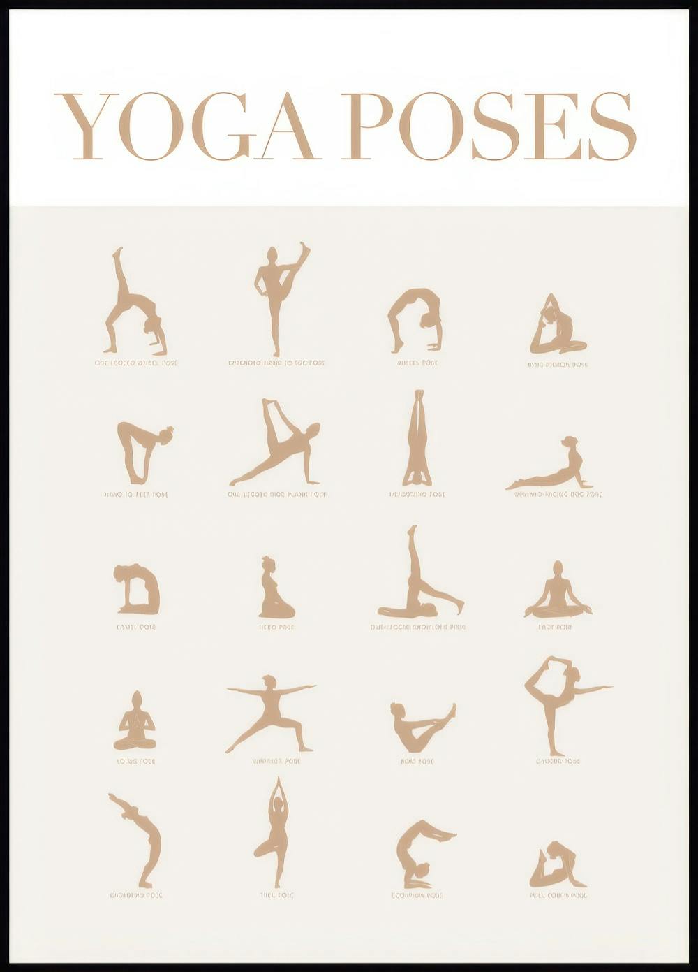 Posturas de Yoga Póster 0