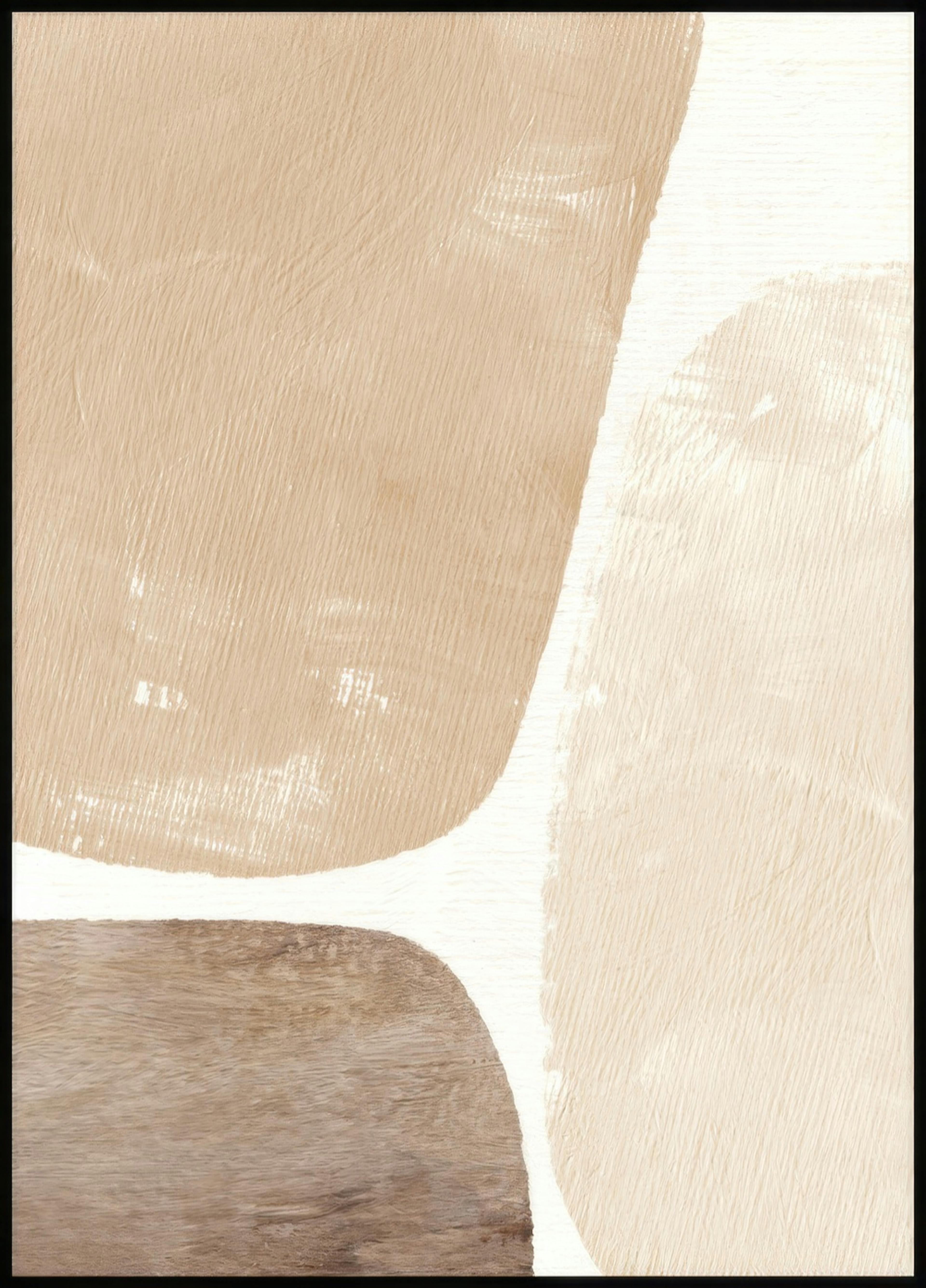 Beige Farbflecken Poster 0