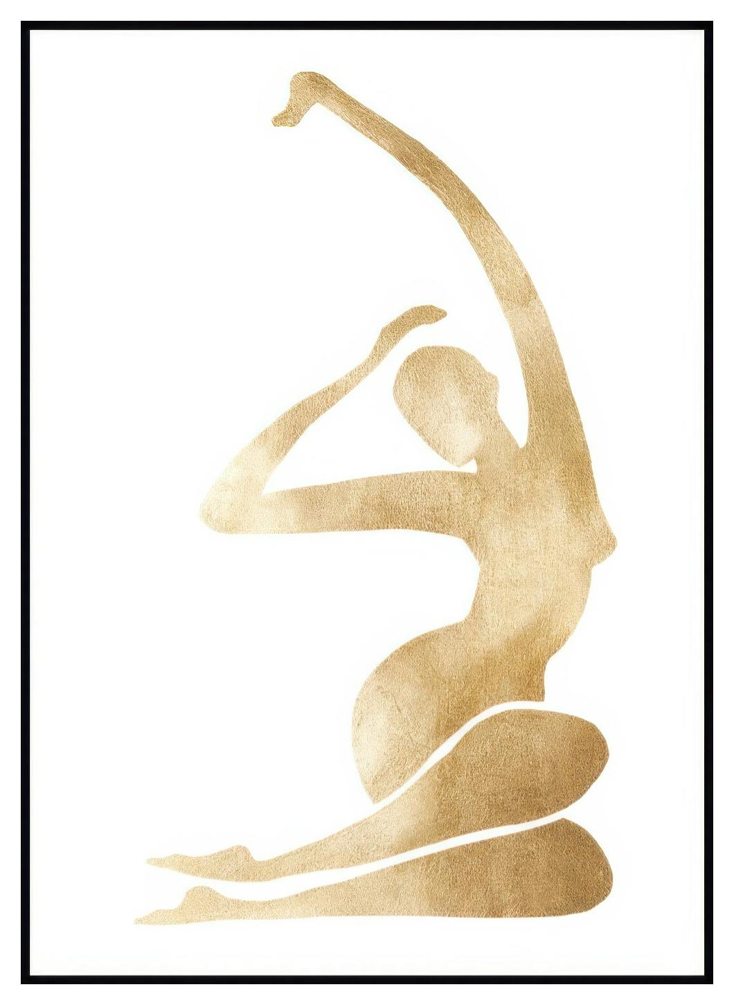 Prints Gold Figure Poster (21x30 cm) - Poster Store