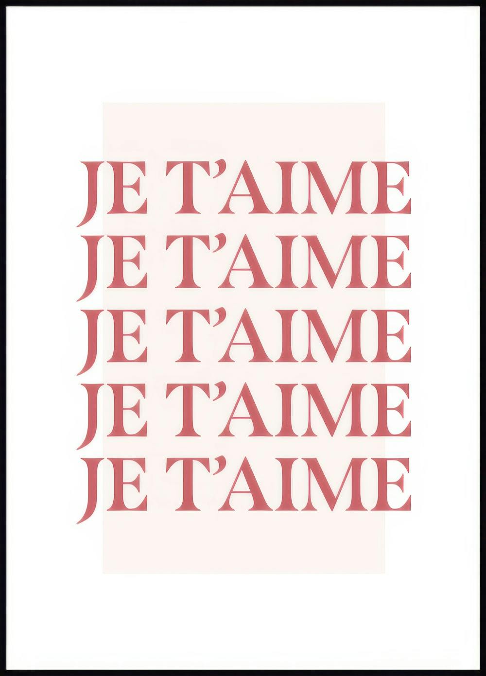 Je t’aime Poster 0