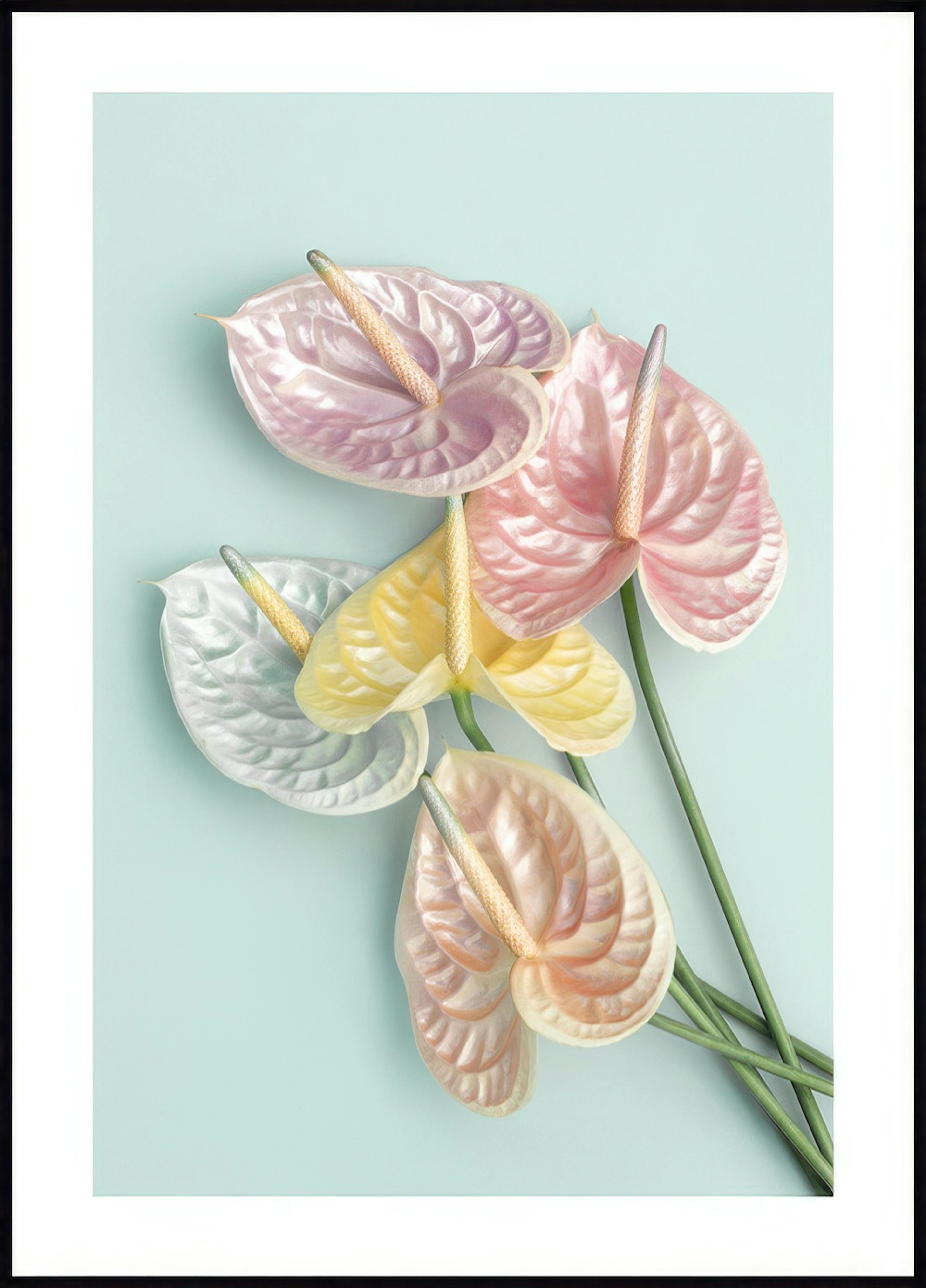 Shimmery Flowers Poster 0
