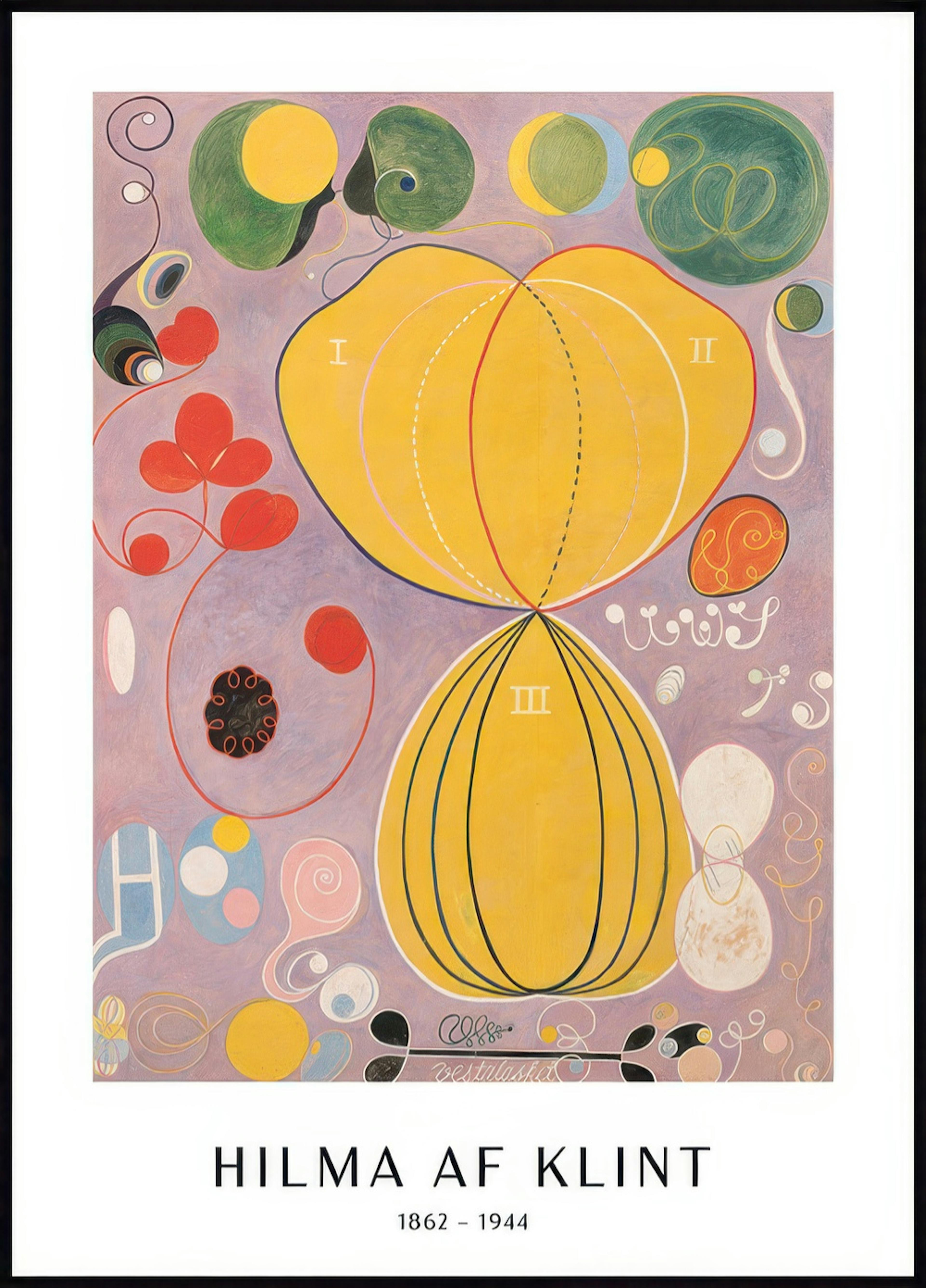 POSTER - THE TEN LARGEST, ADULTHOOD, NO. 7 BY HILMA AF KLINT 0
