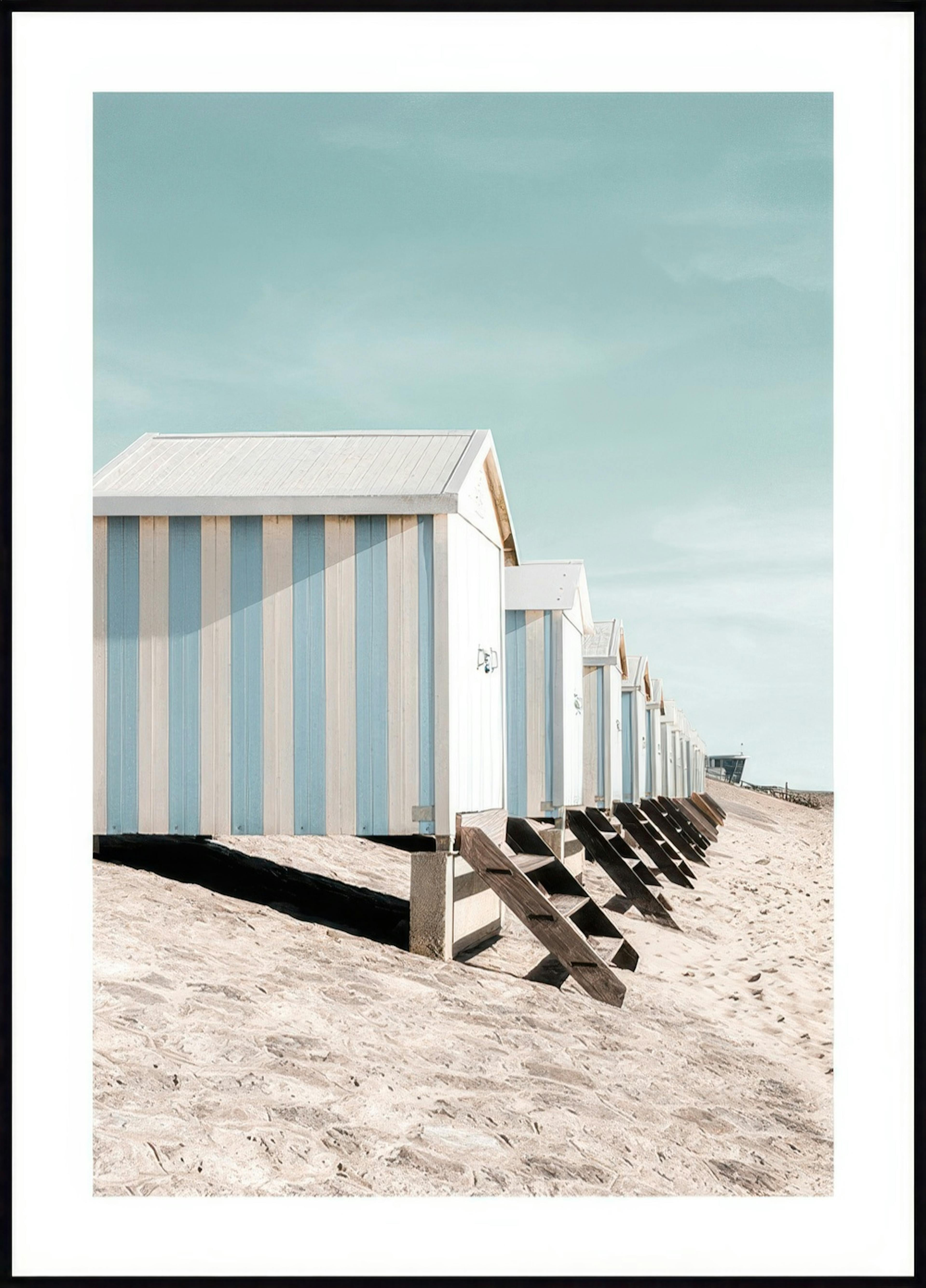 Cabanes Bleues Plage Poster 0