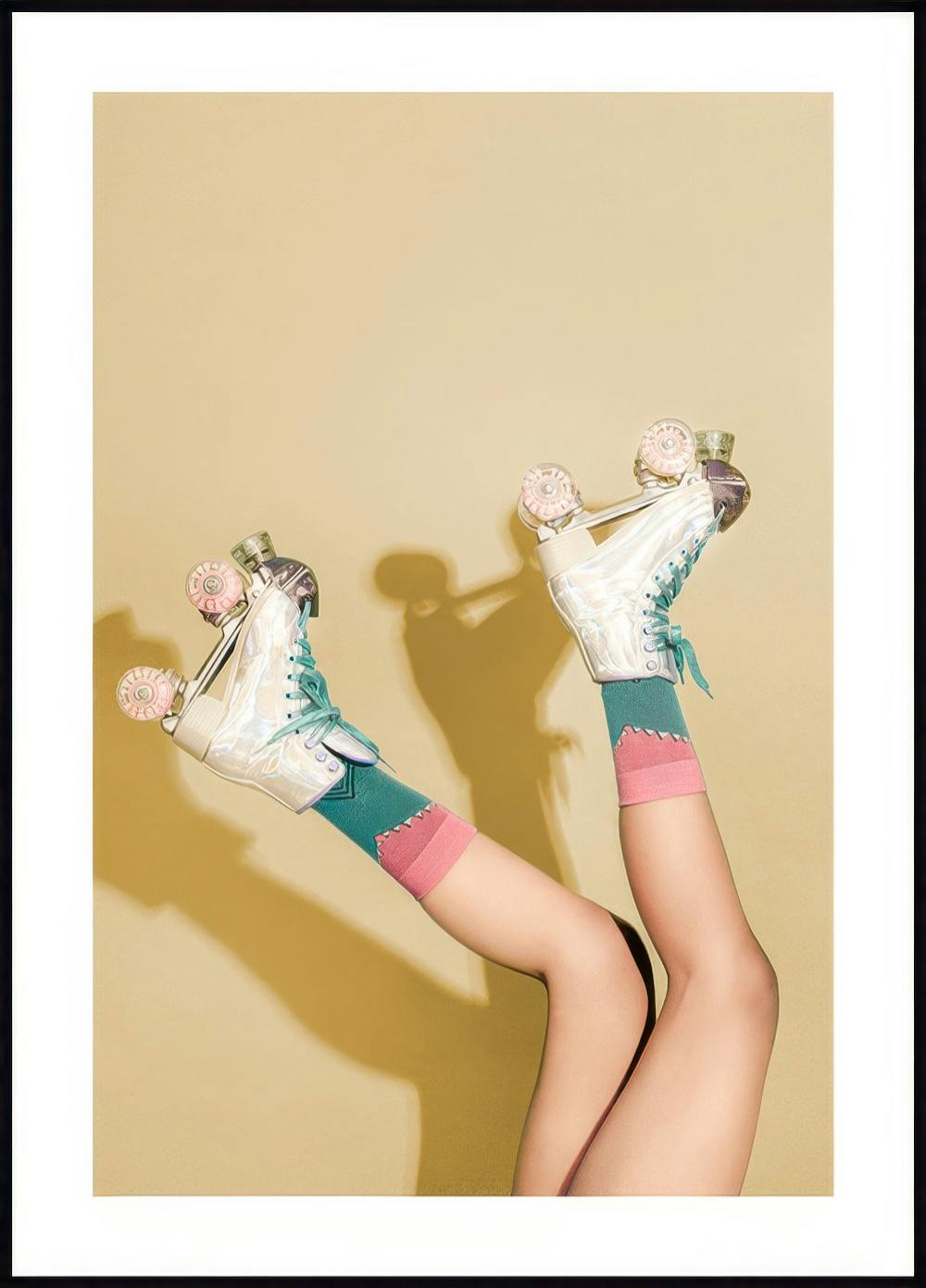 Retro Roller Skates Poster 0