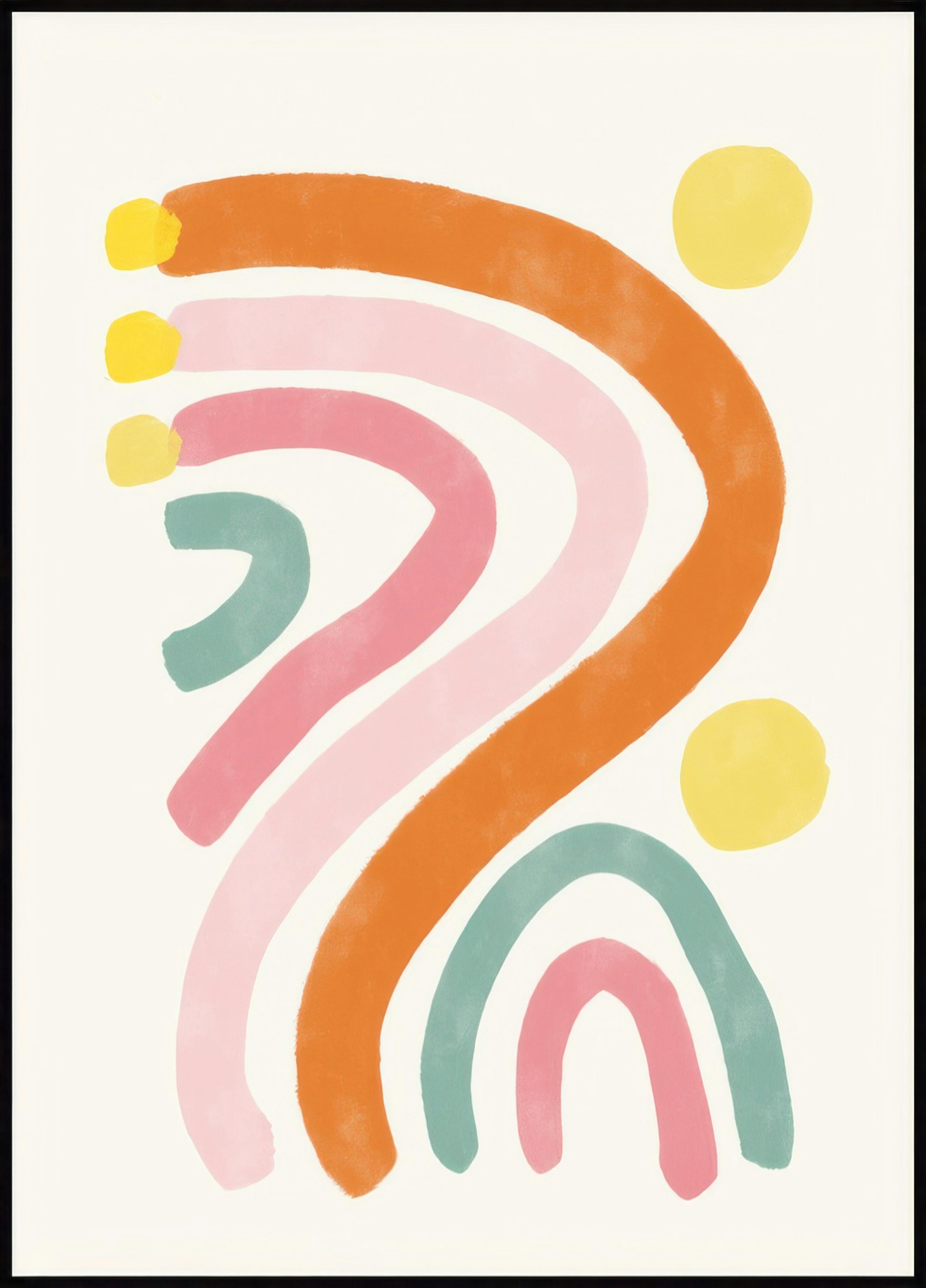 Colour Splash Abstract Poster 0