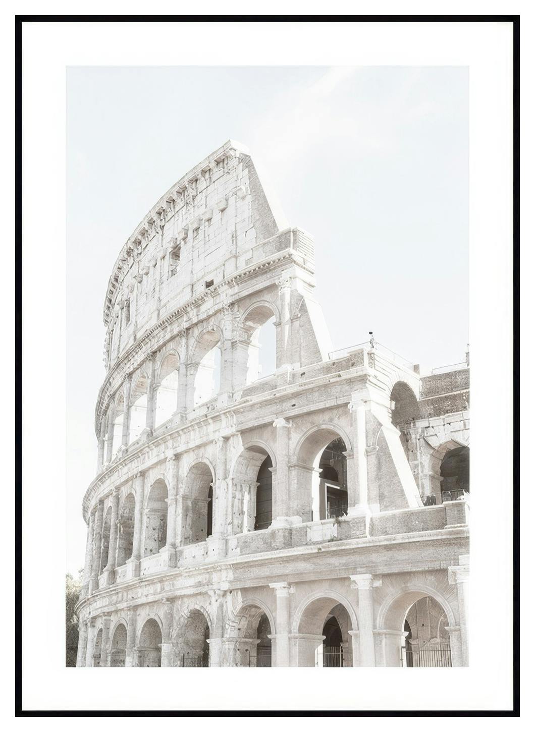 Białe Koloseum Plakat (30x40 cm) - Poster Store
