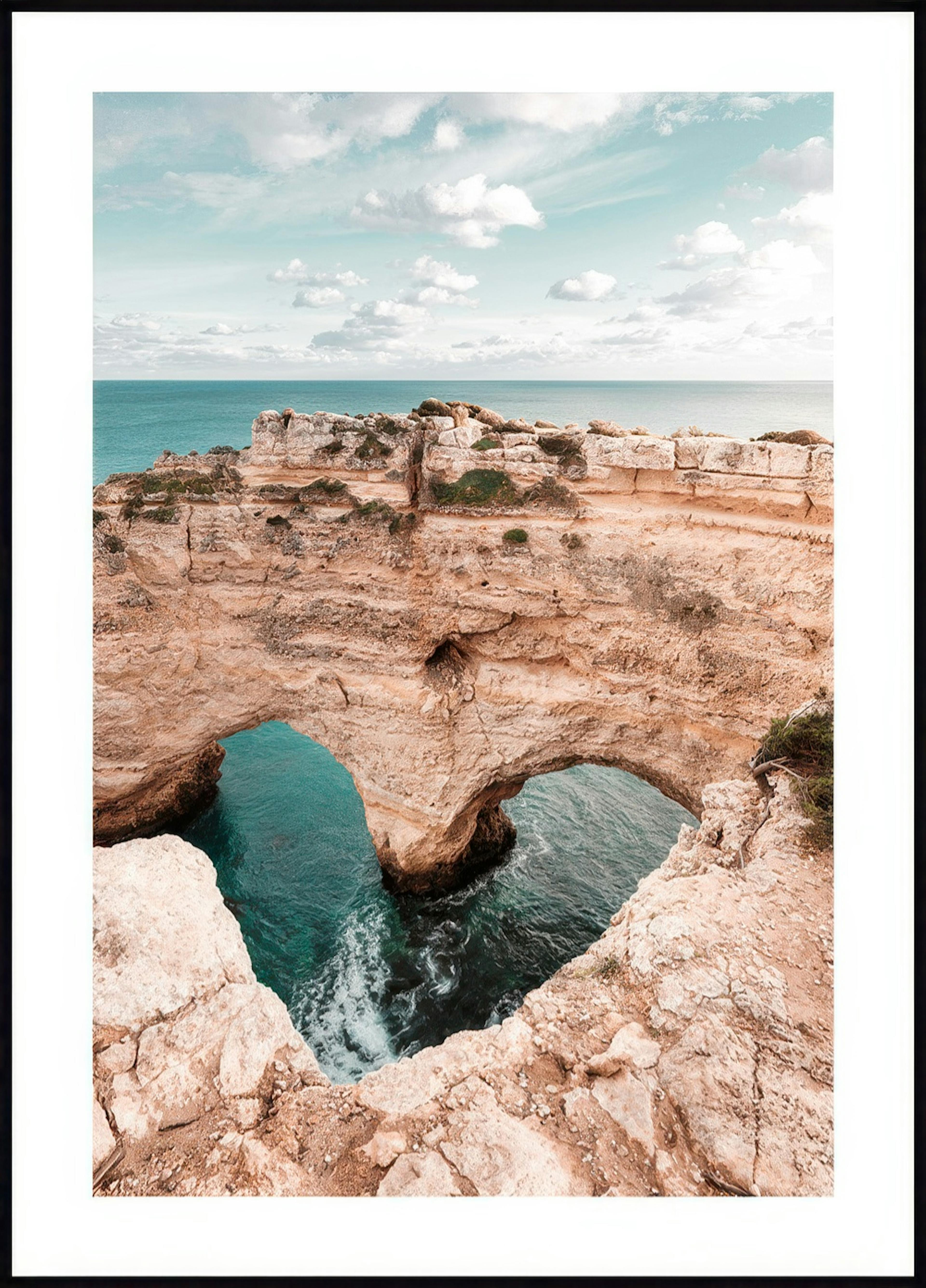 Falaises en Forme de Coeur Poster 0