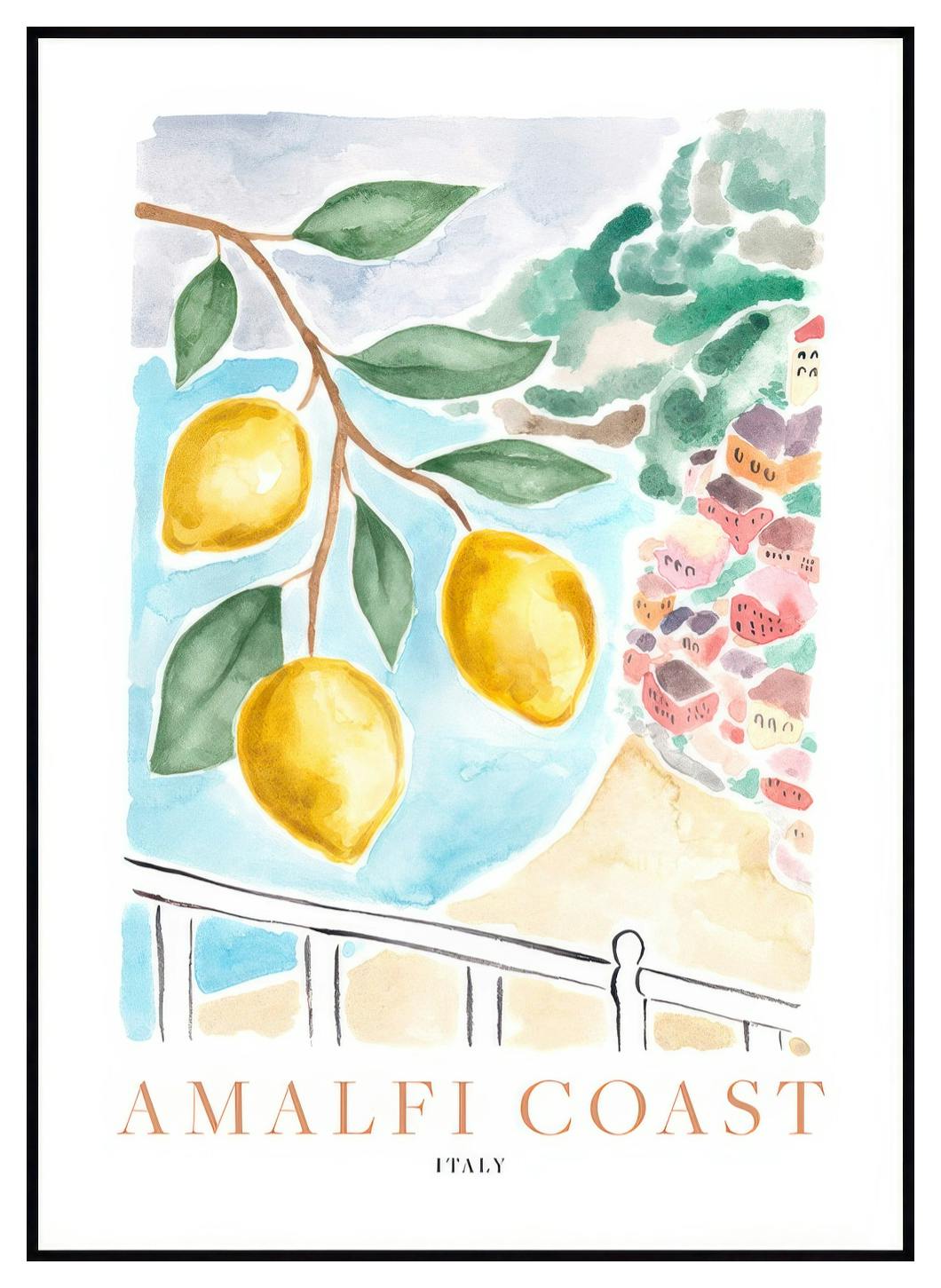 Limoni in Costiera Amalfitana Poster (30x40 cm) - Poster Store
