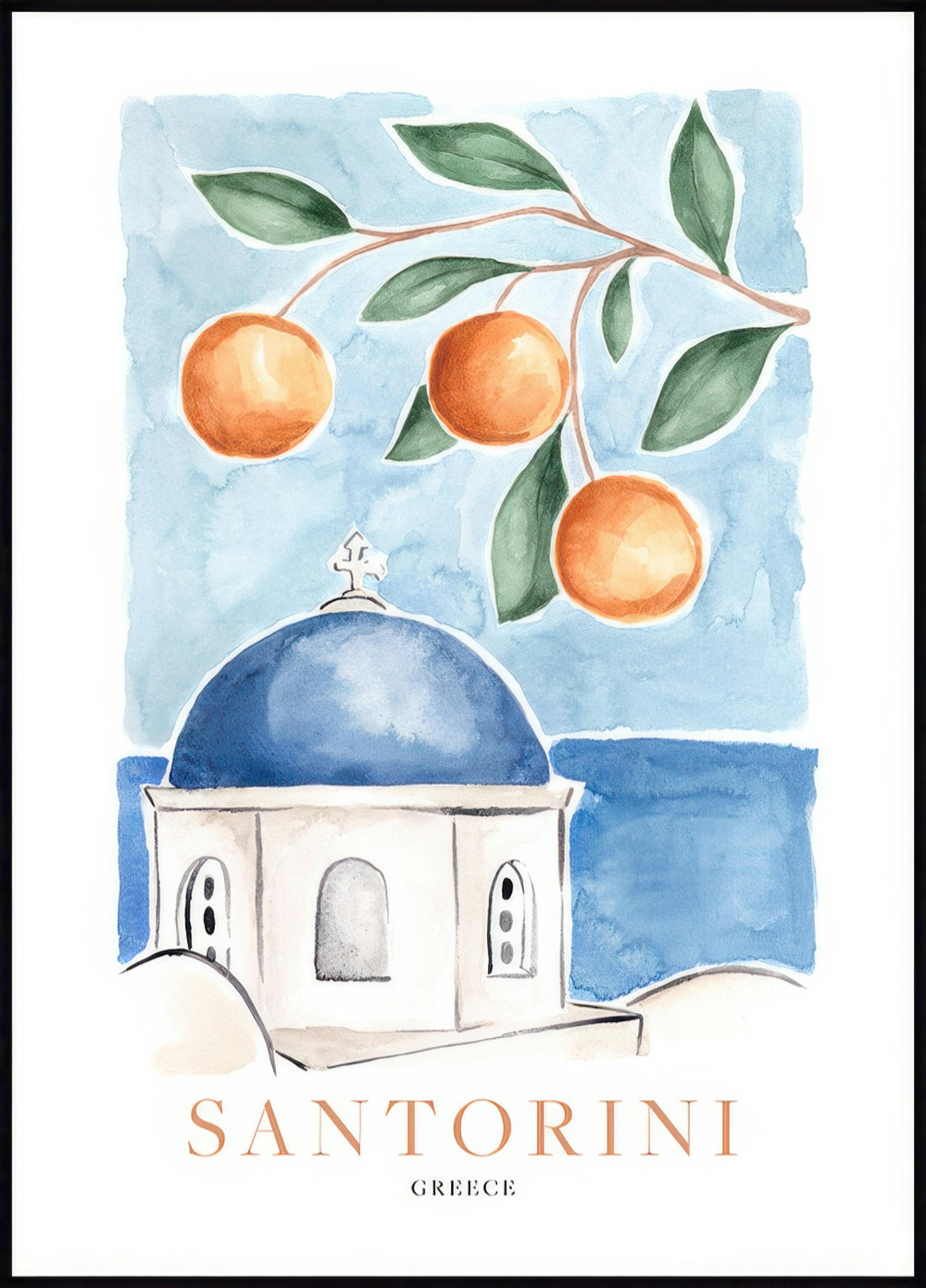 Santorini Oranges Poster 0