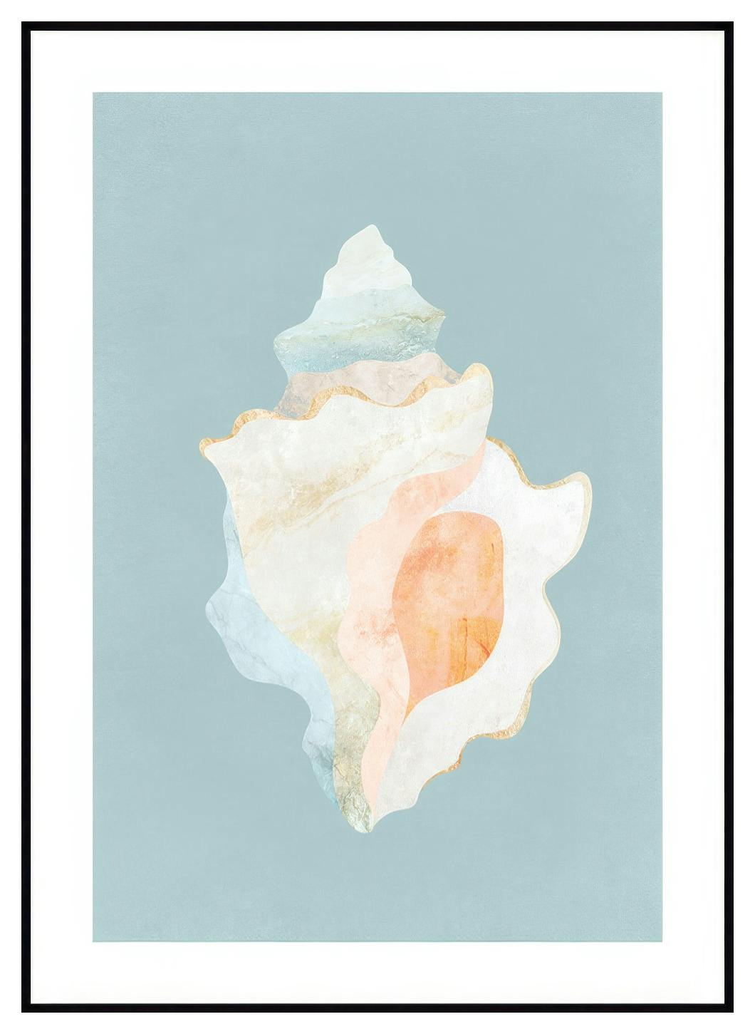 Coquillage Graphique Poster (30x40 cm) - Poster Store
