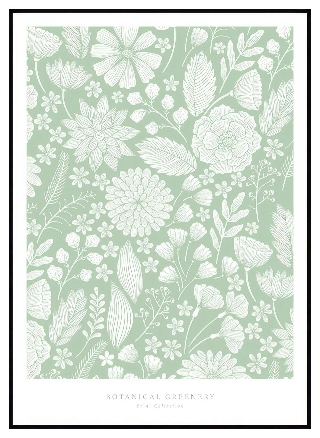 Botaniczna Zieleń No2 Plakat (21x30 cm) - Poster Store