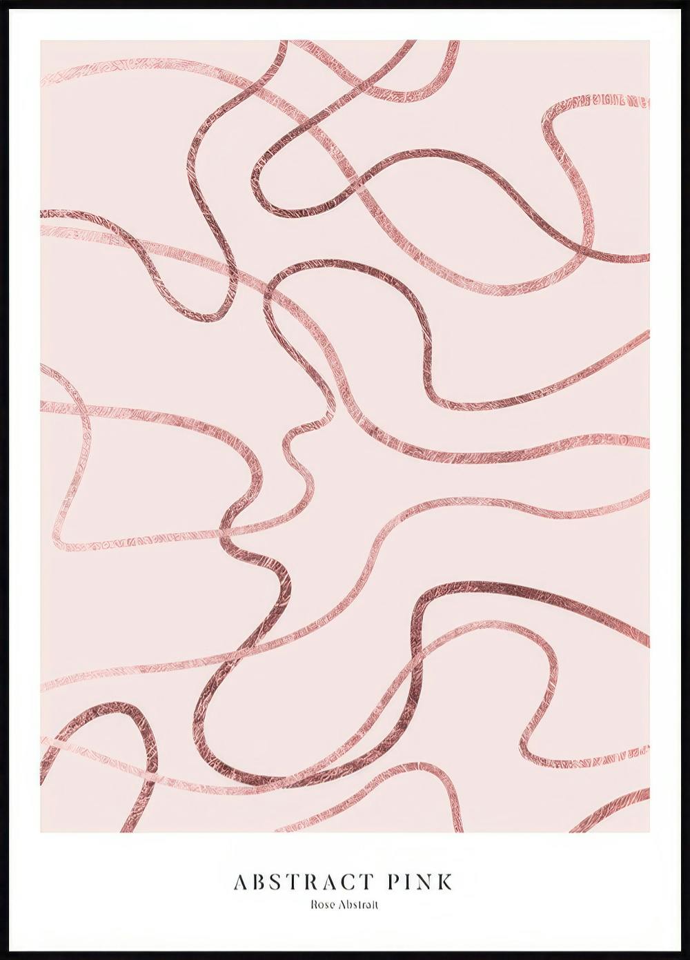 Pink Abstract Poster 0