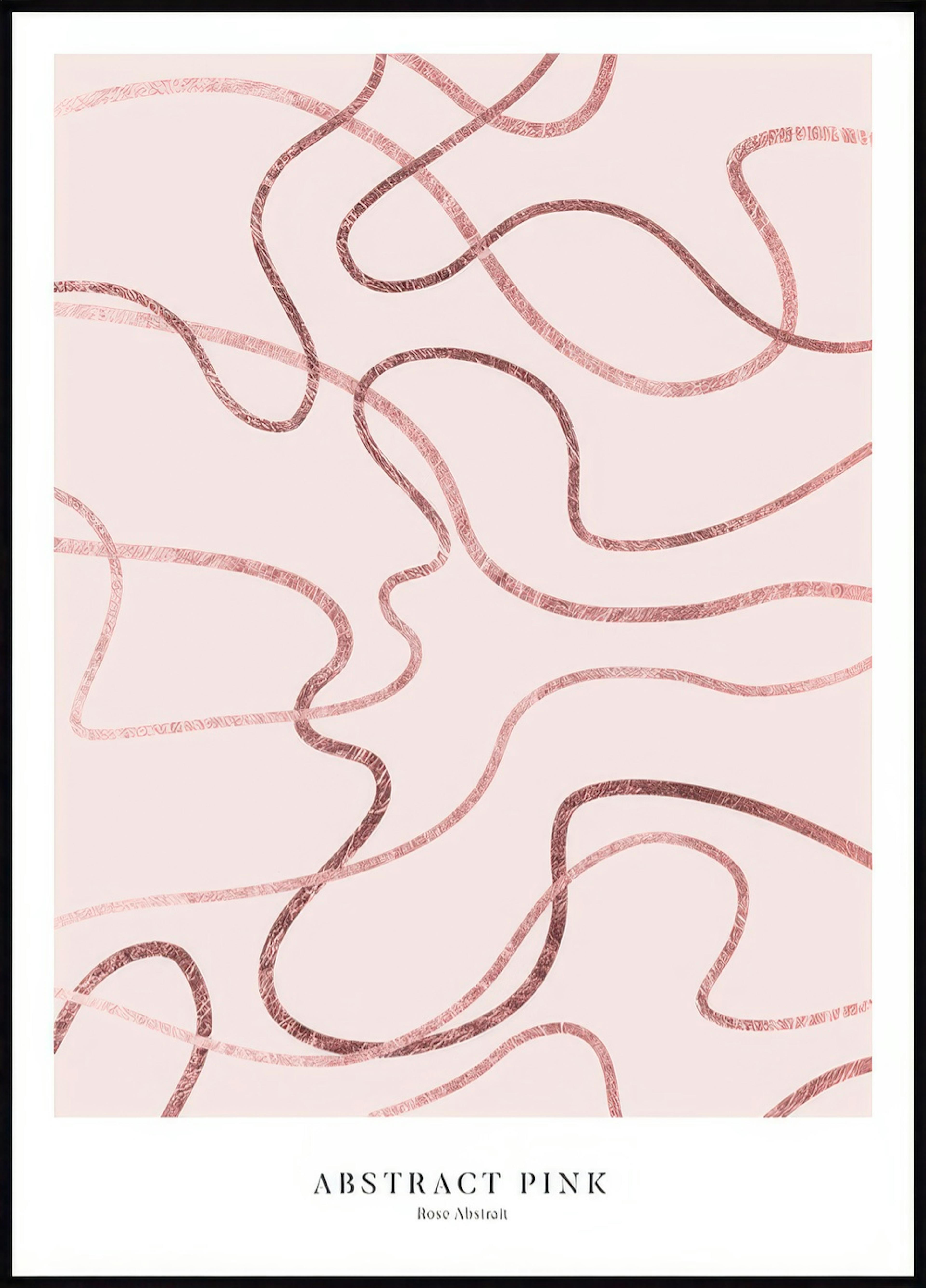 Abstrait Rose Poster 0