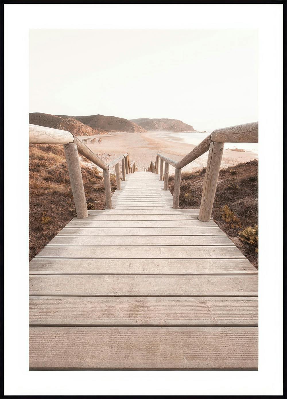 Morning Beach Jetty Poster 0