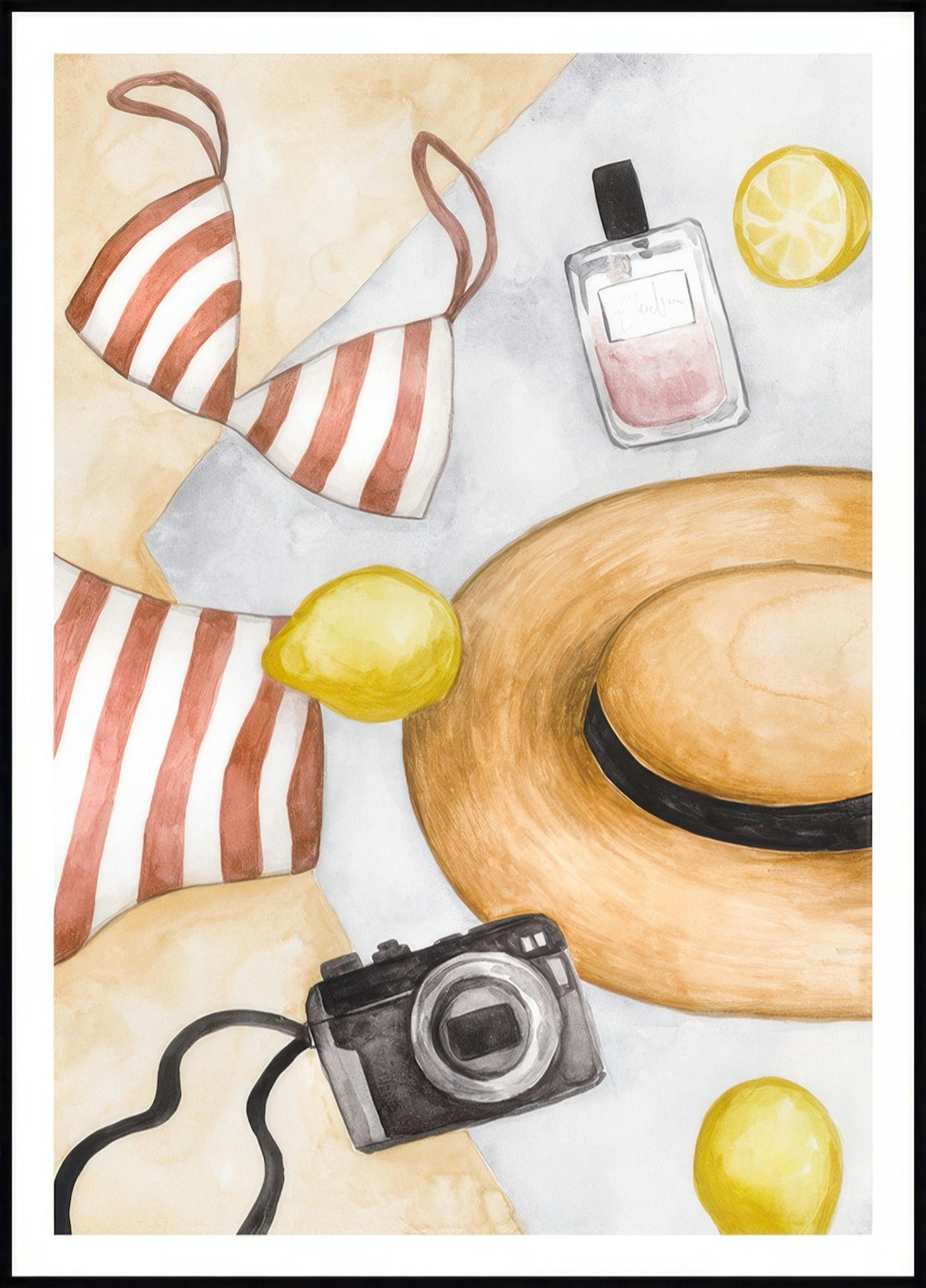 Watercolor Beach Style No1 Poster 0