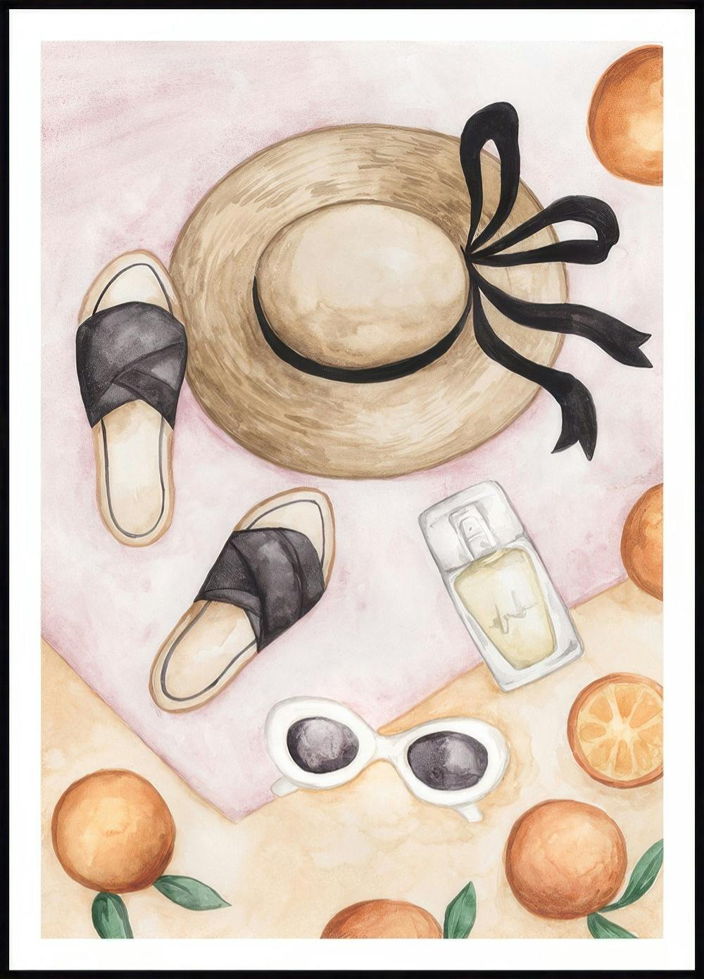 Spiaggia in stile acquarello No2 Poster 0