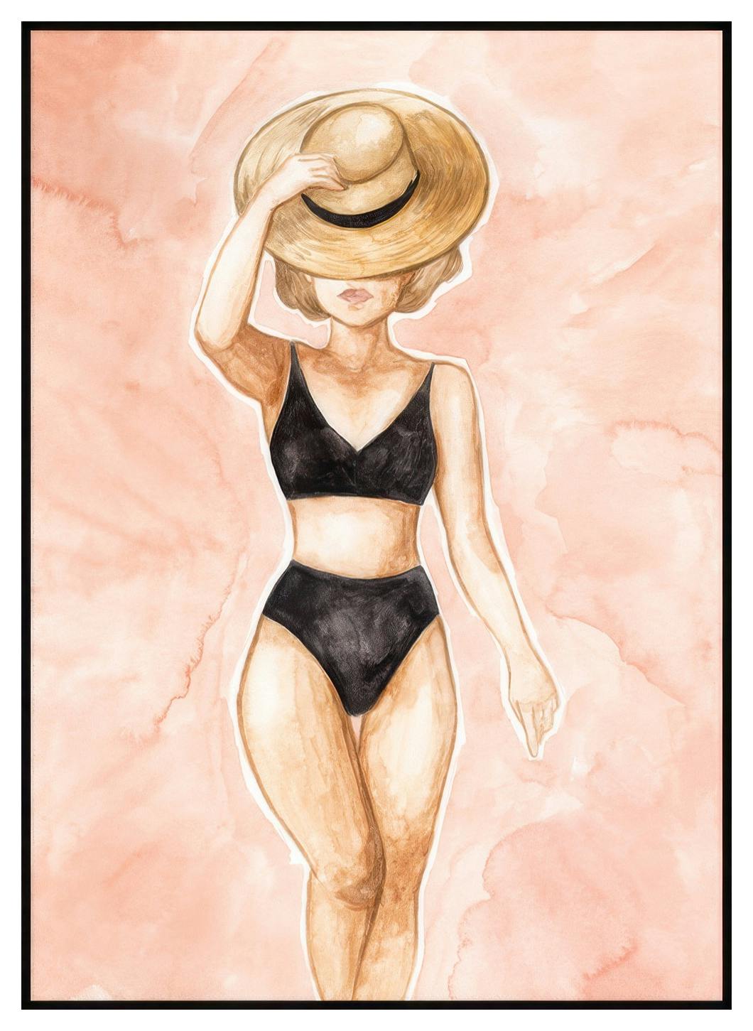 Aquarelle Plage Poster (30x40 cm) - Poster Store