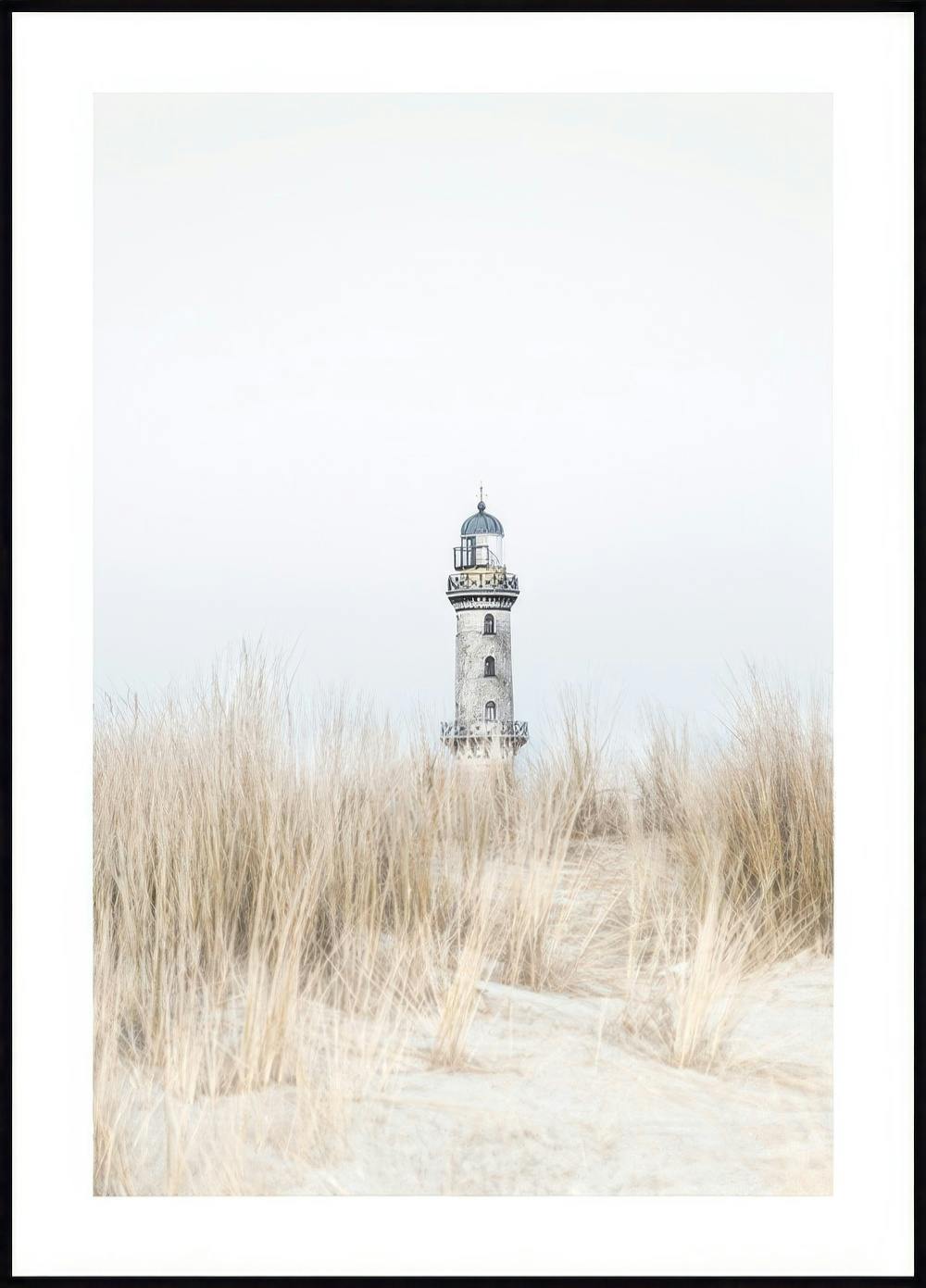 Faro en la Playa Póster 0