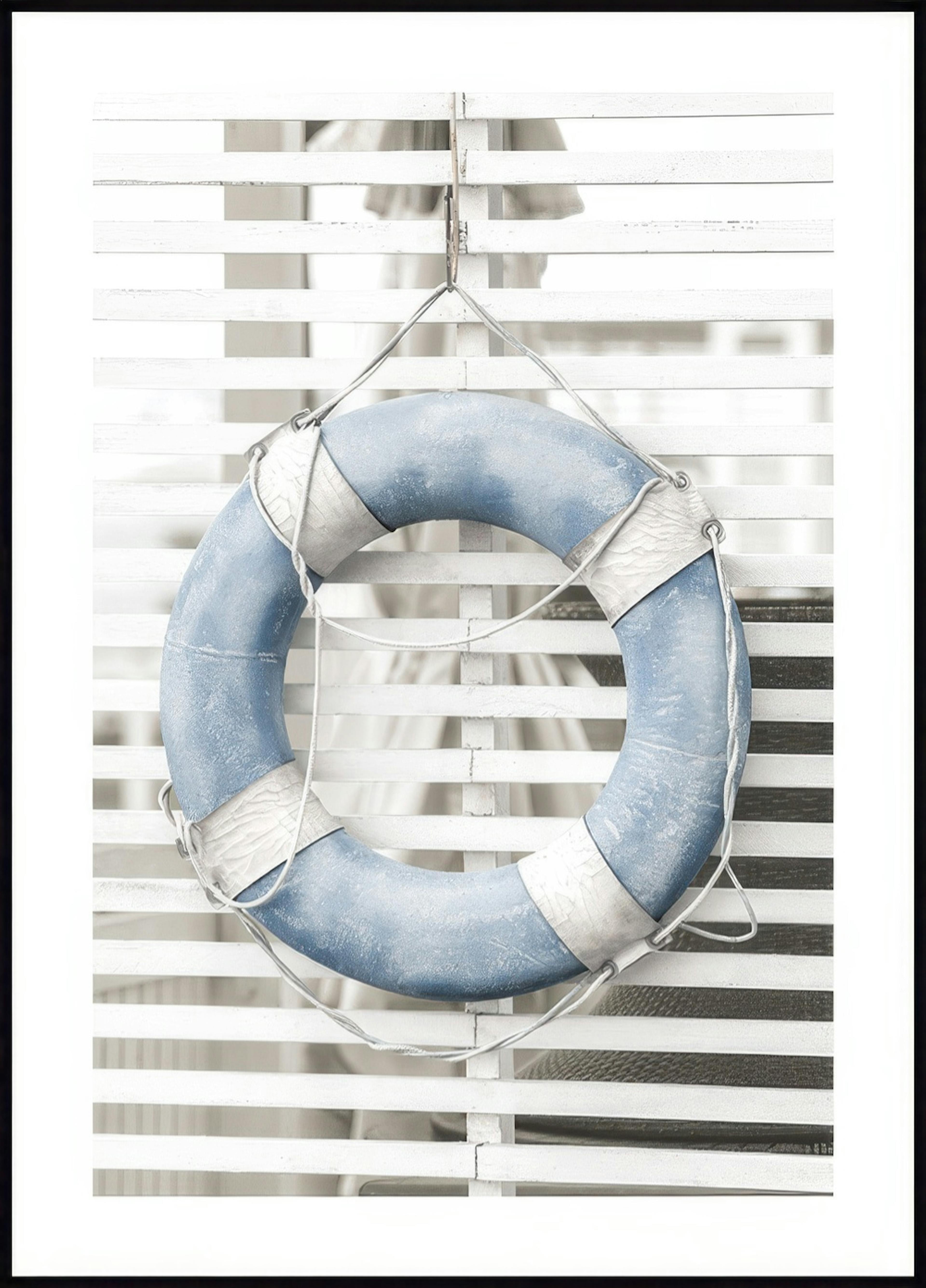 Bouée de Sauvetage Bleue Poster 0