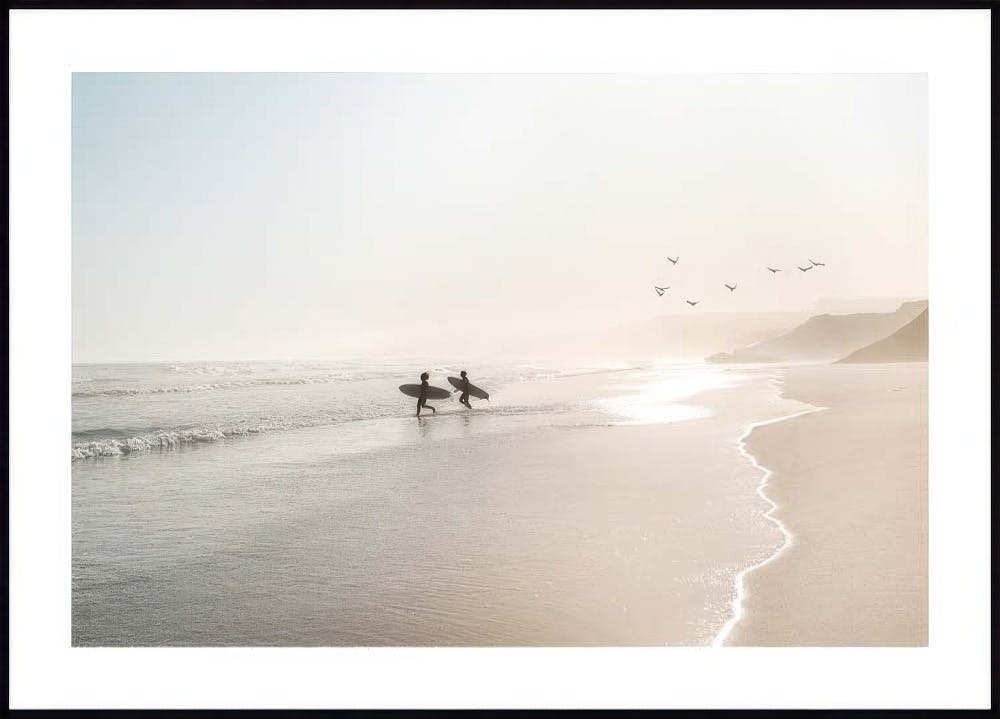 Rolig Strand Surf Plakat 0