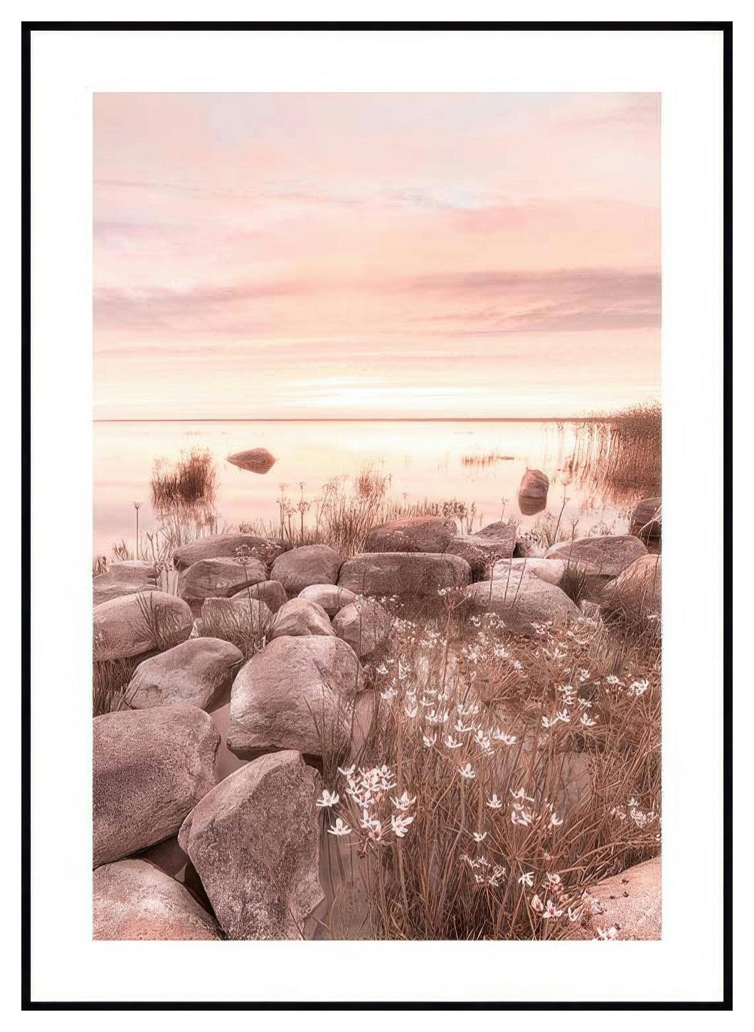 Różowy Zachód Słońca Plakat (30x40 cm) - Poster Store