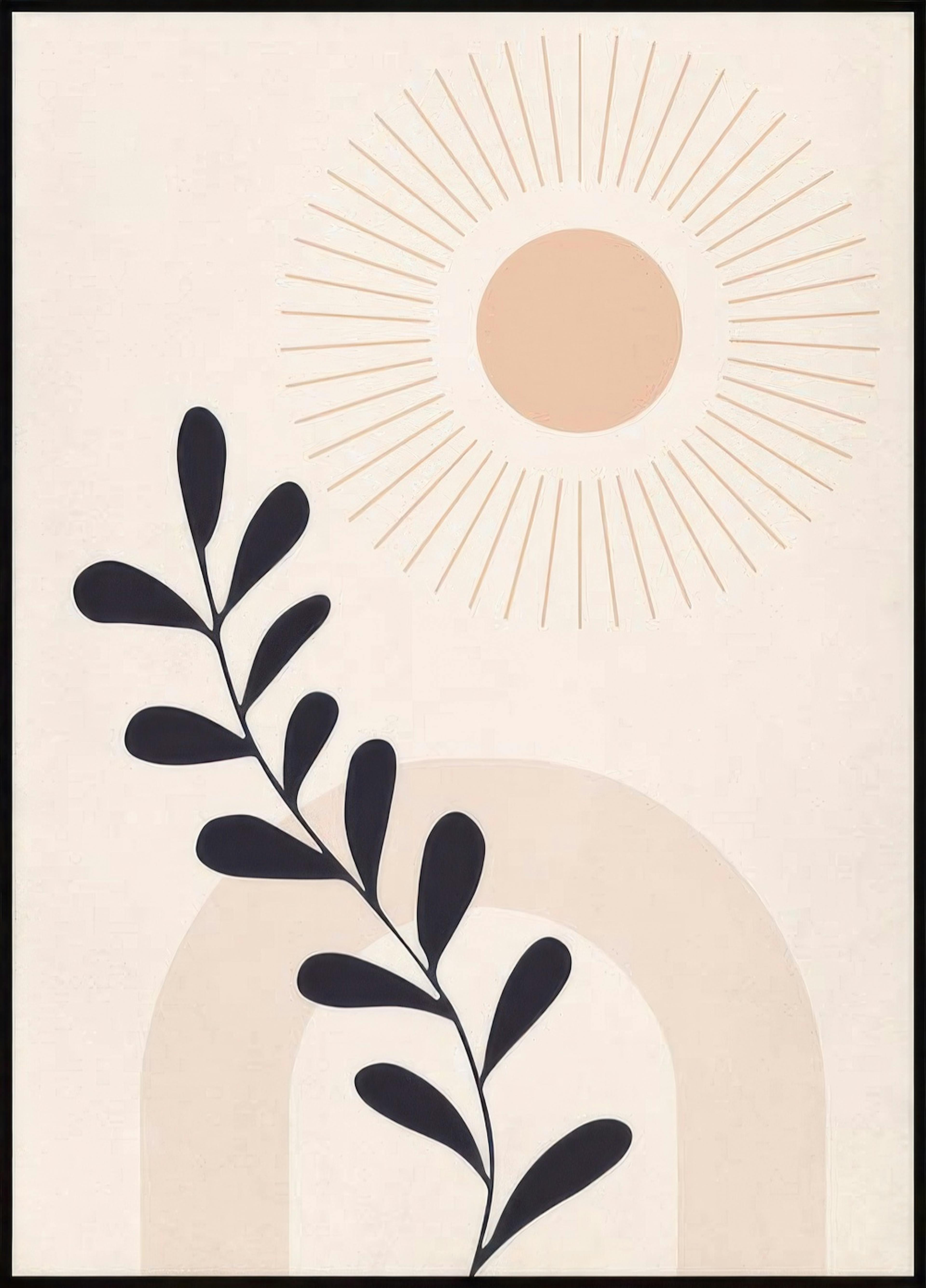 Shapes & Botanical No2 Poster 0