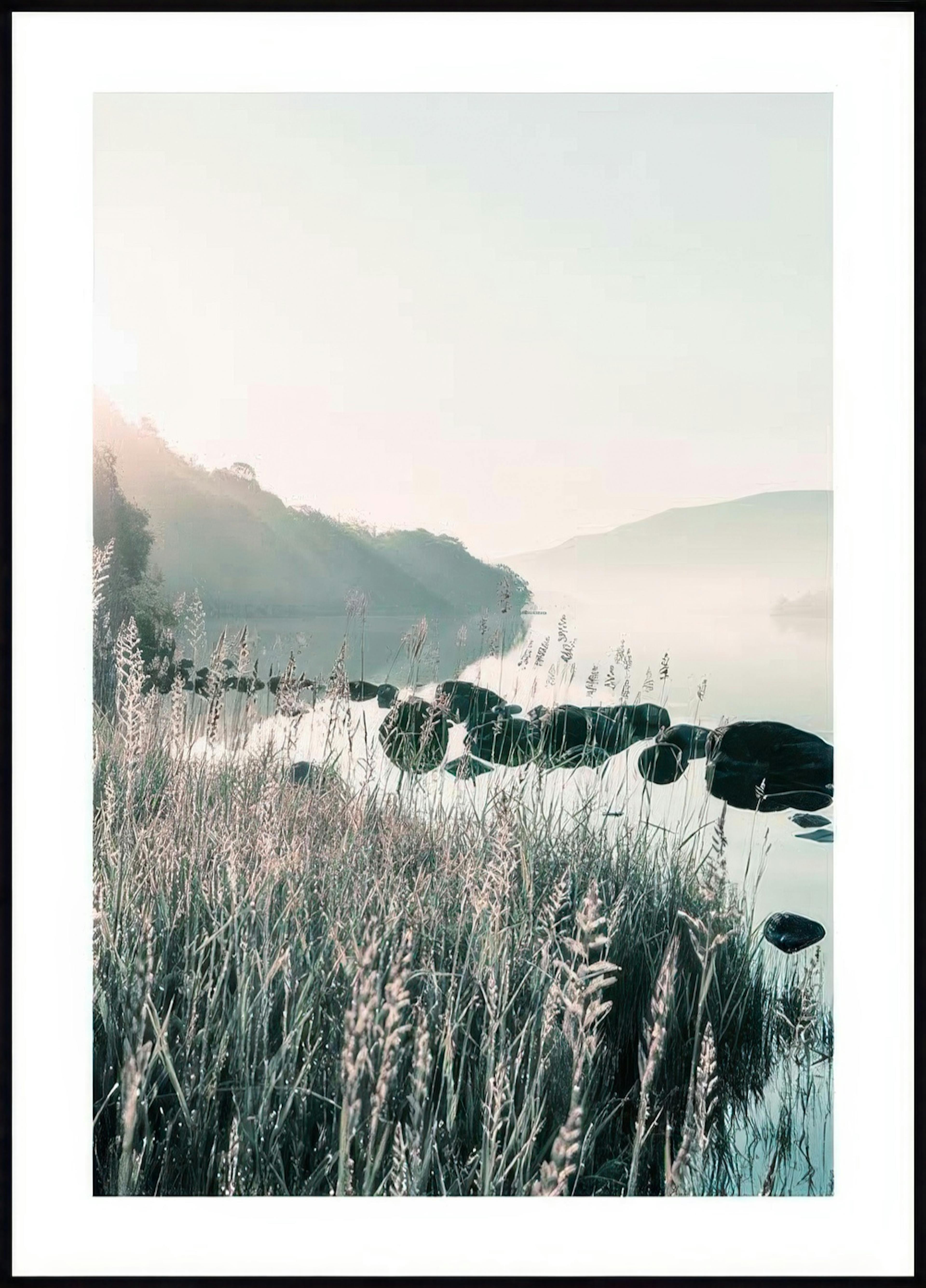 Lake at Sunrise Poster 0