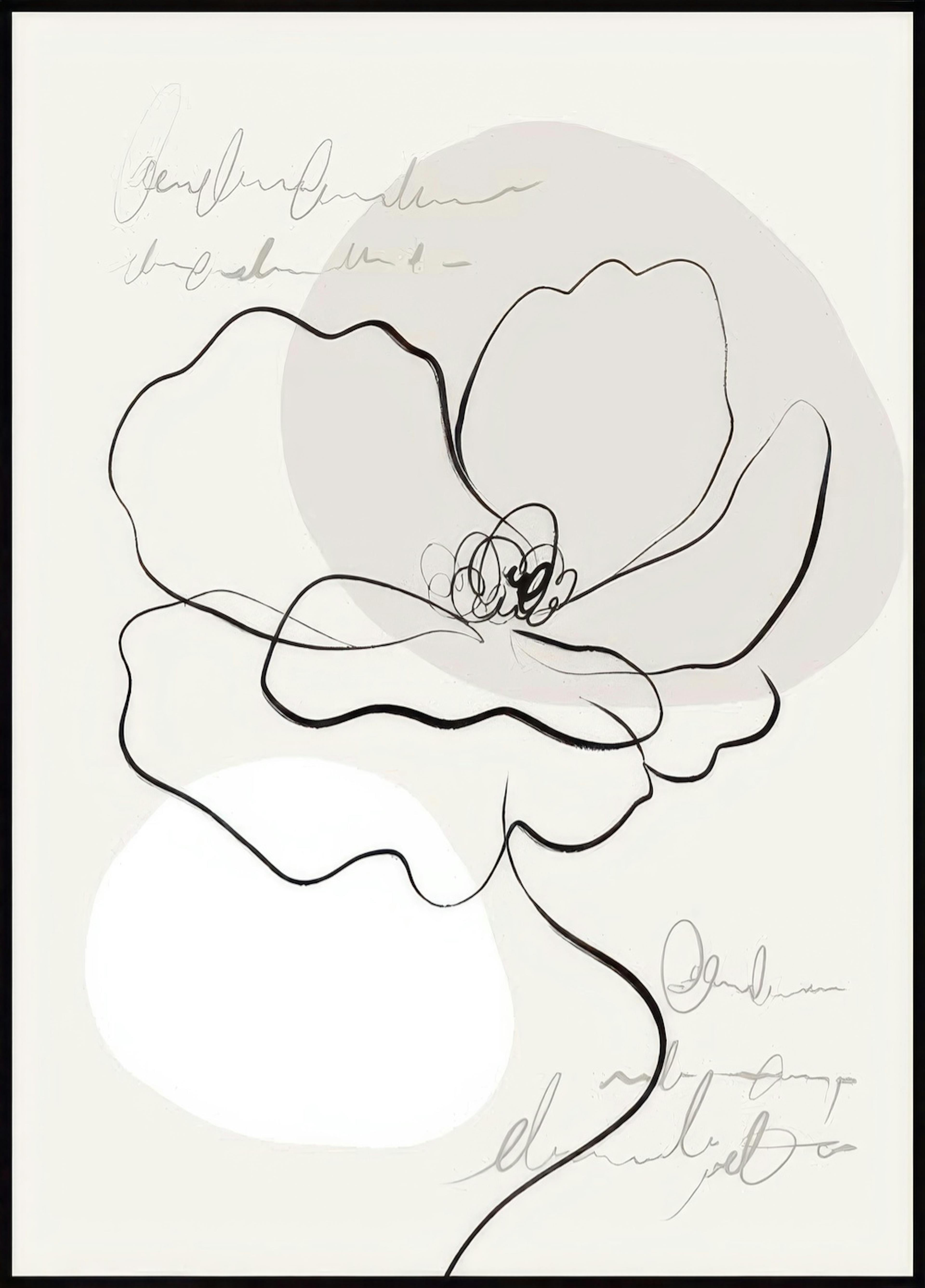 Strichzeichnungen Blume No1 Poster 0