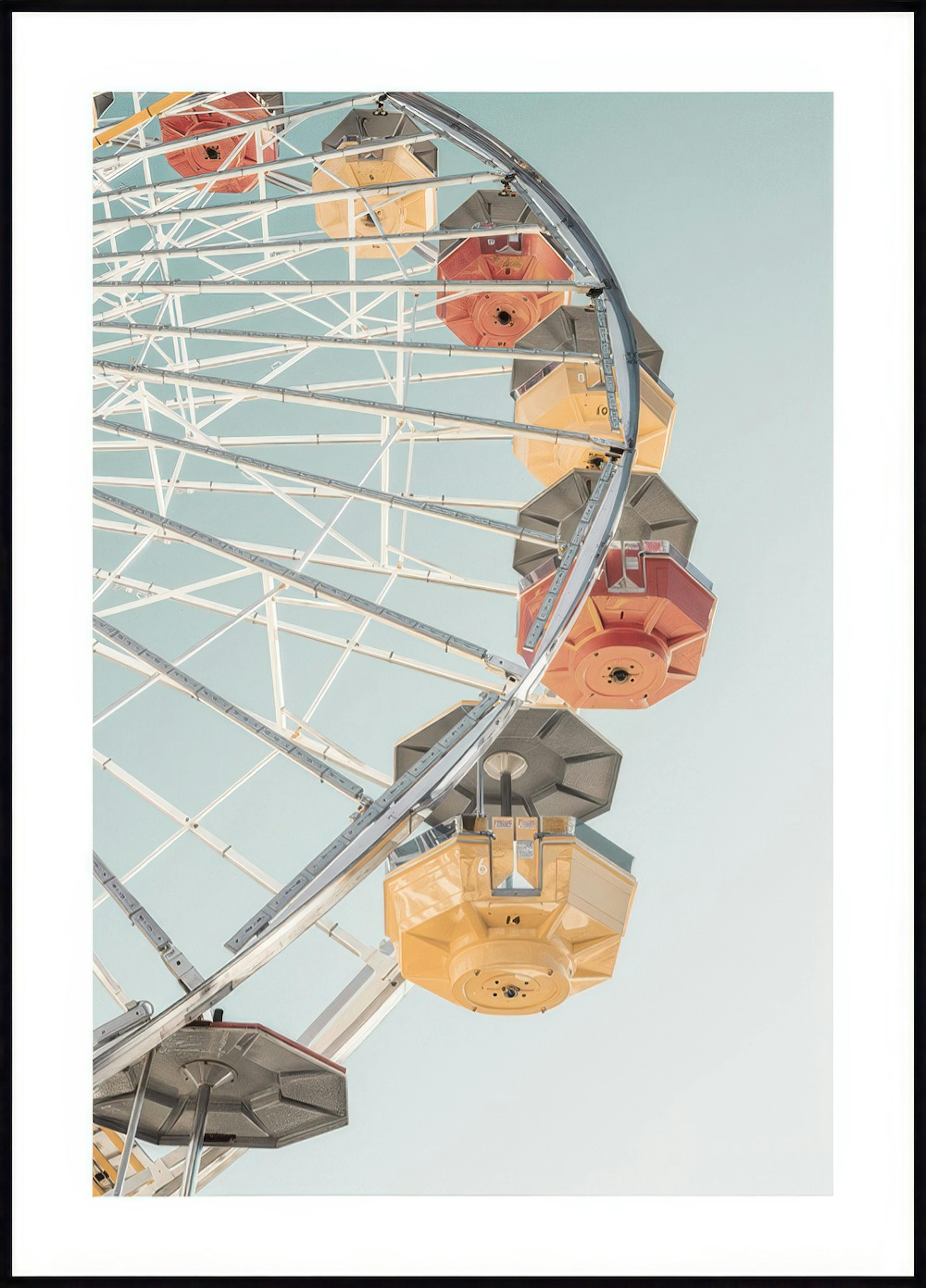 Farverig pariserhjul plakat 0