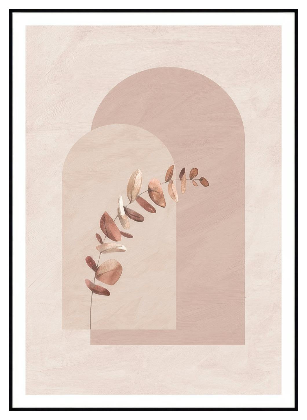 Prints Botanical Shapes and Leaves Poster (21x30 cm) - Poster Store