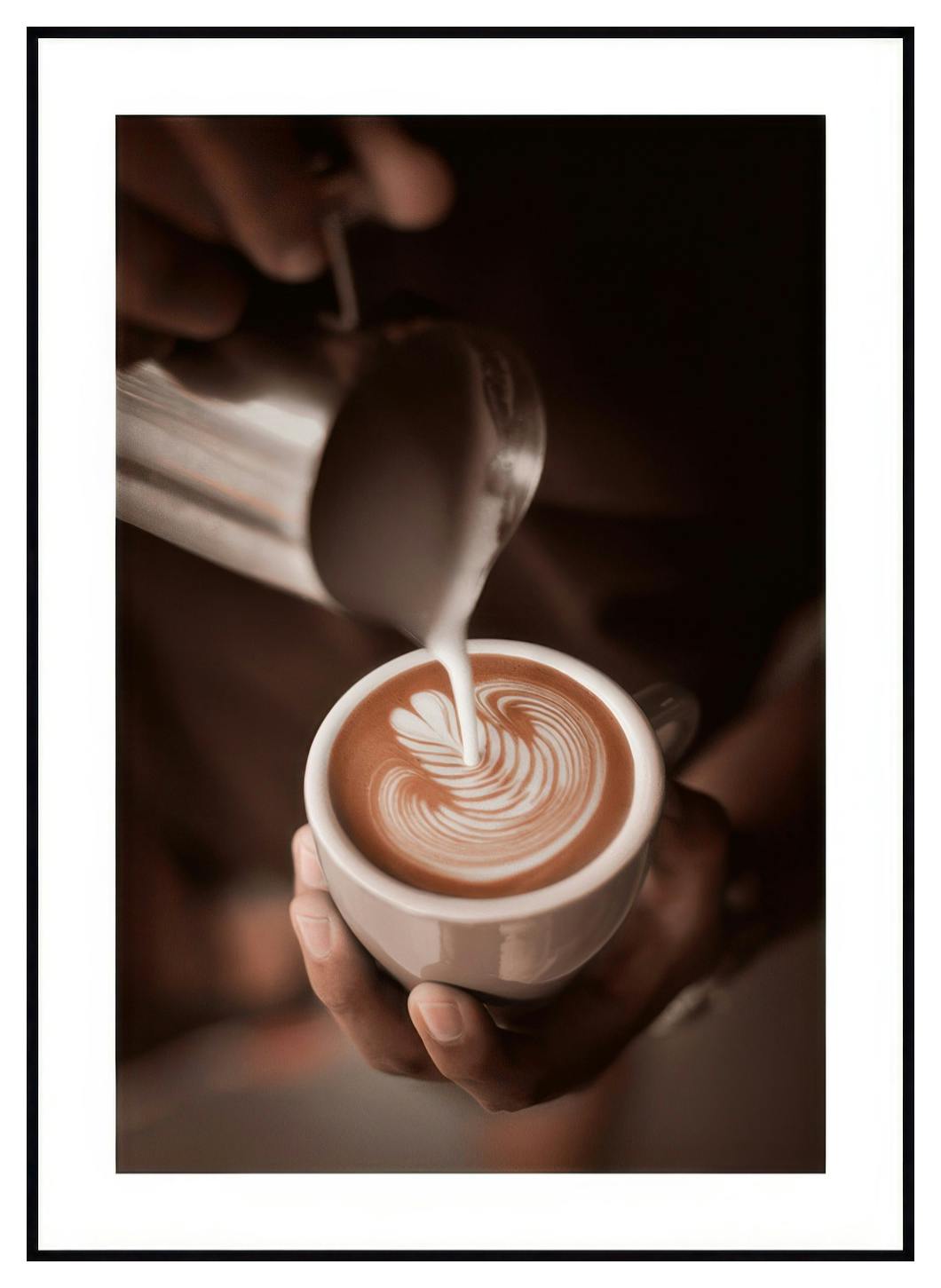 Affiche d'art de cappuccino (21x30 cm) - Poster Store