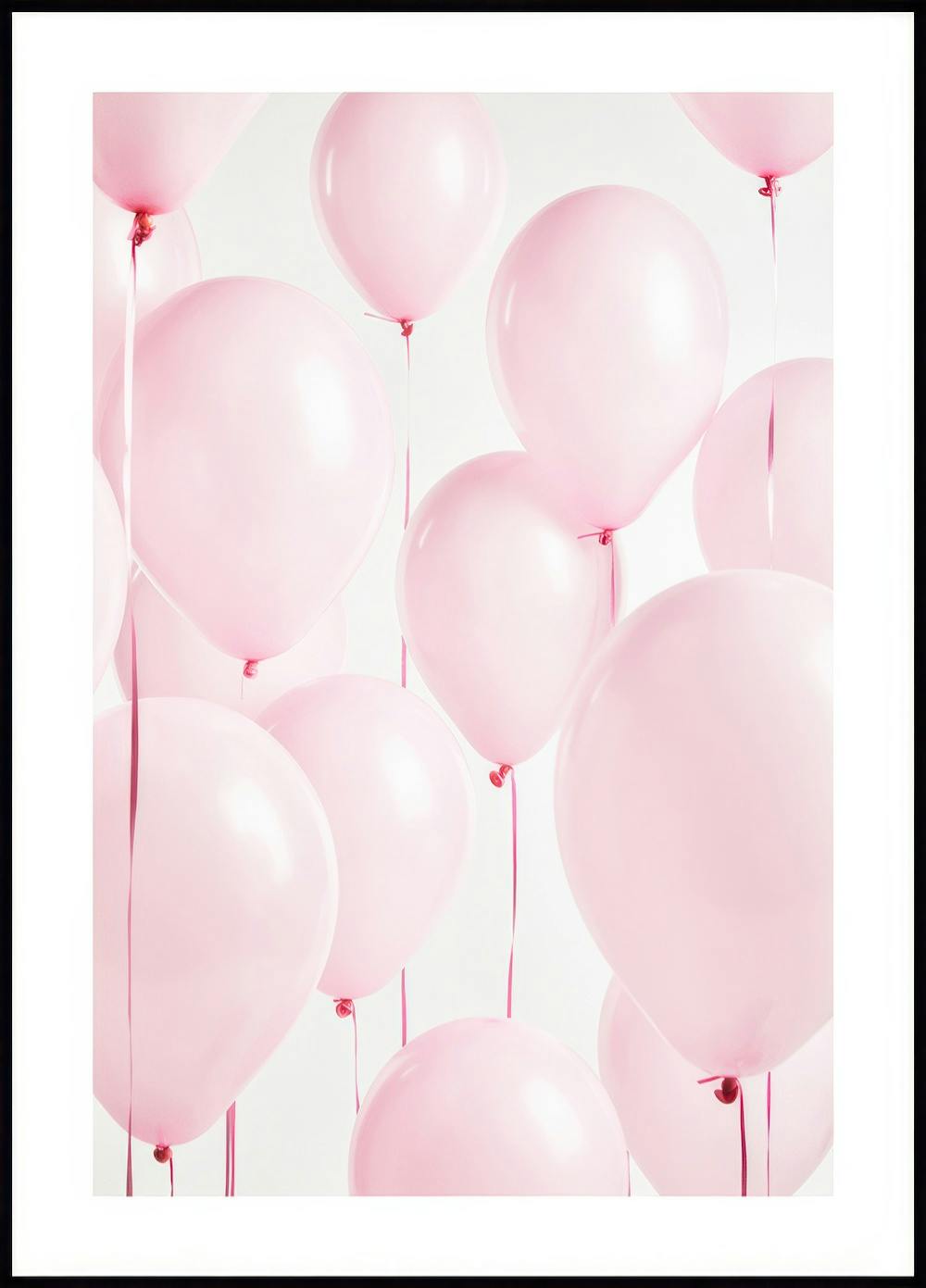 Poster di palloncini rosa 0