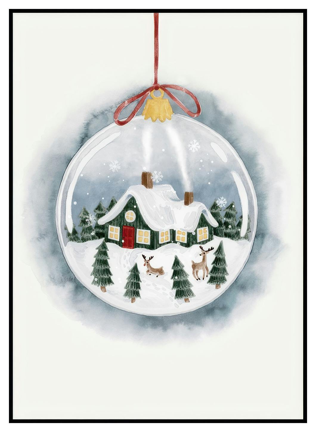 Kerst Ornament Poster (13x18 cm) - Poster Store