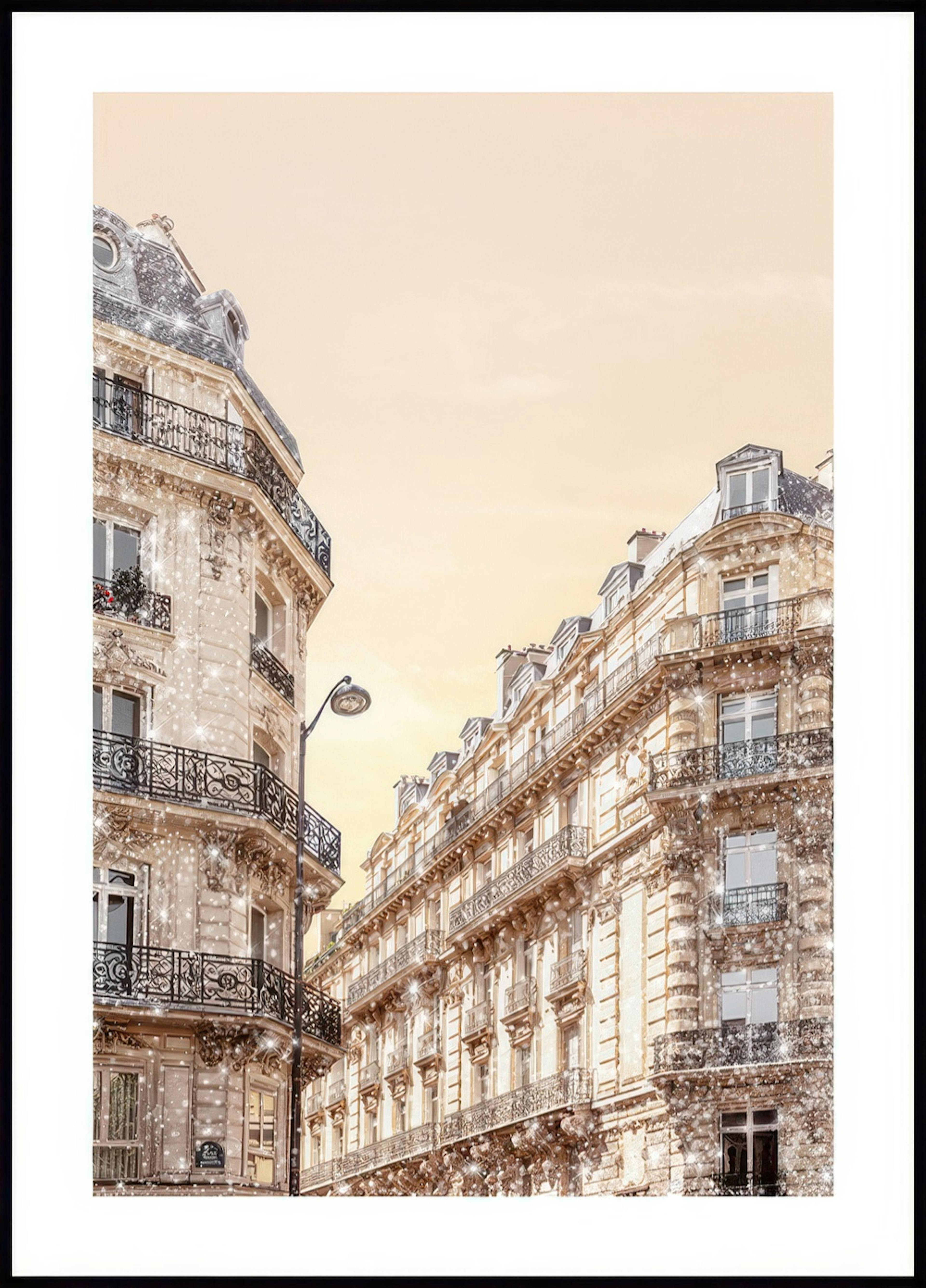 Glittery Paris Poster 0