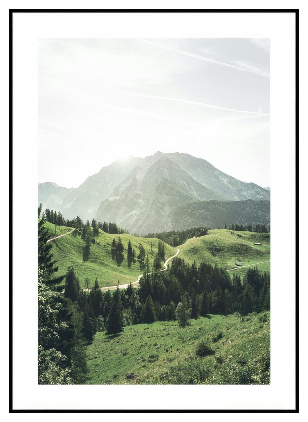 Stampe della Montagna del Sole (30x40 cm) - Poster Store